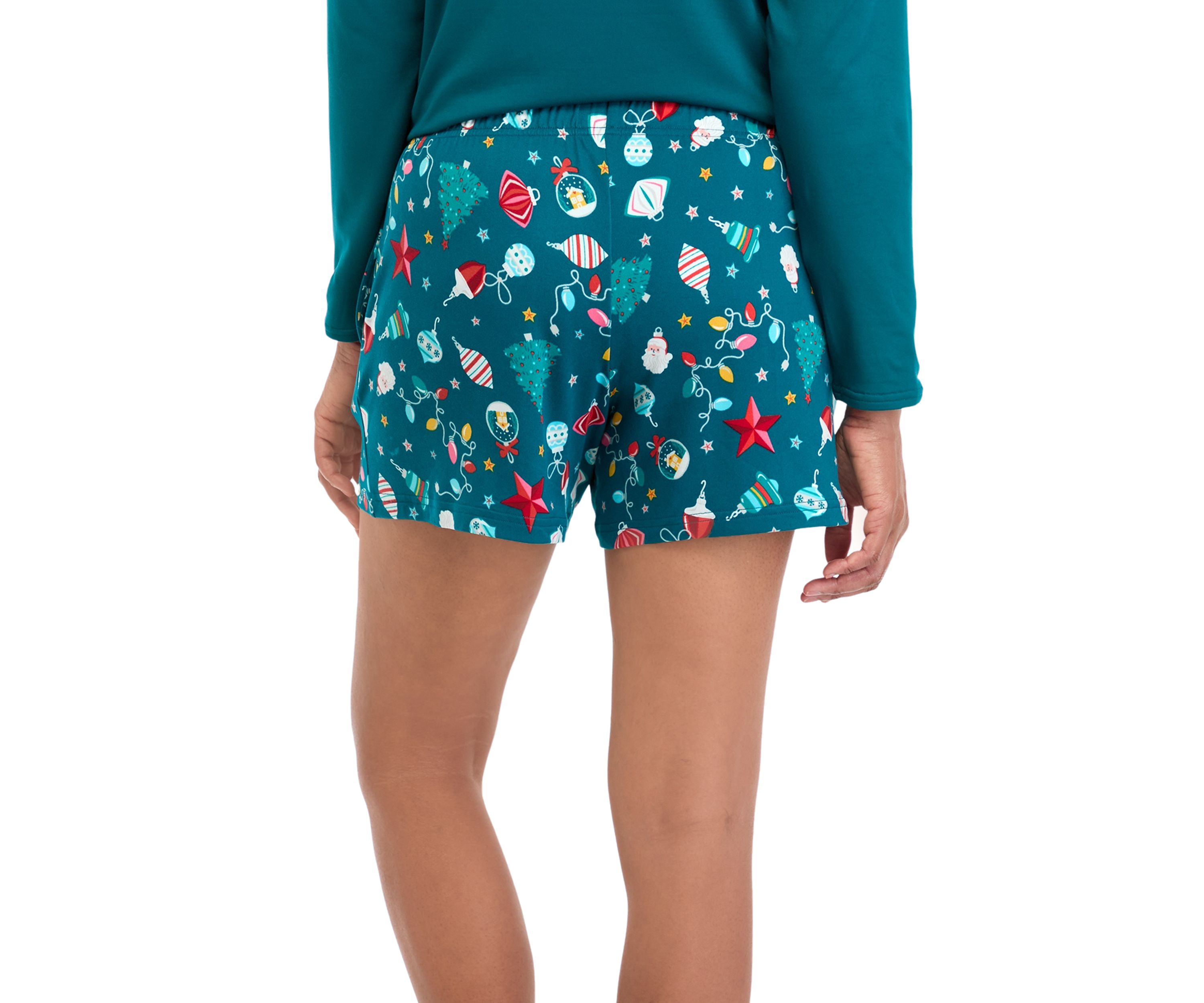 Womens Holiday Lights Shorts