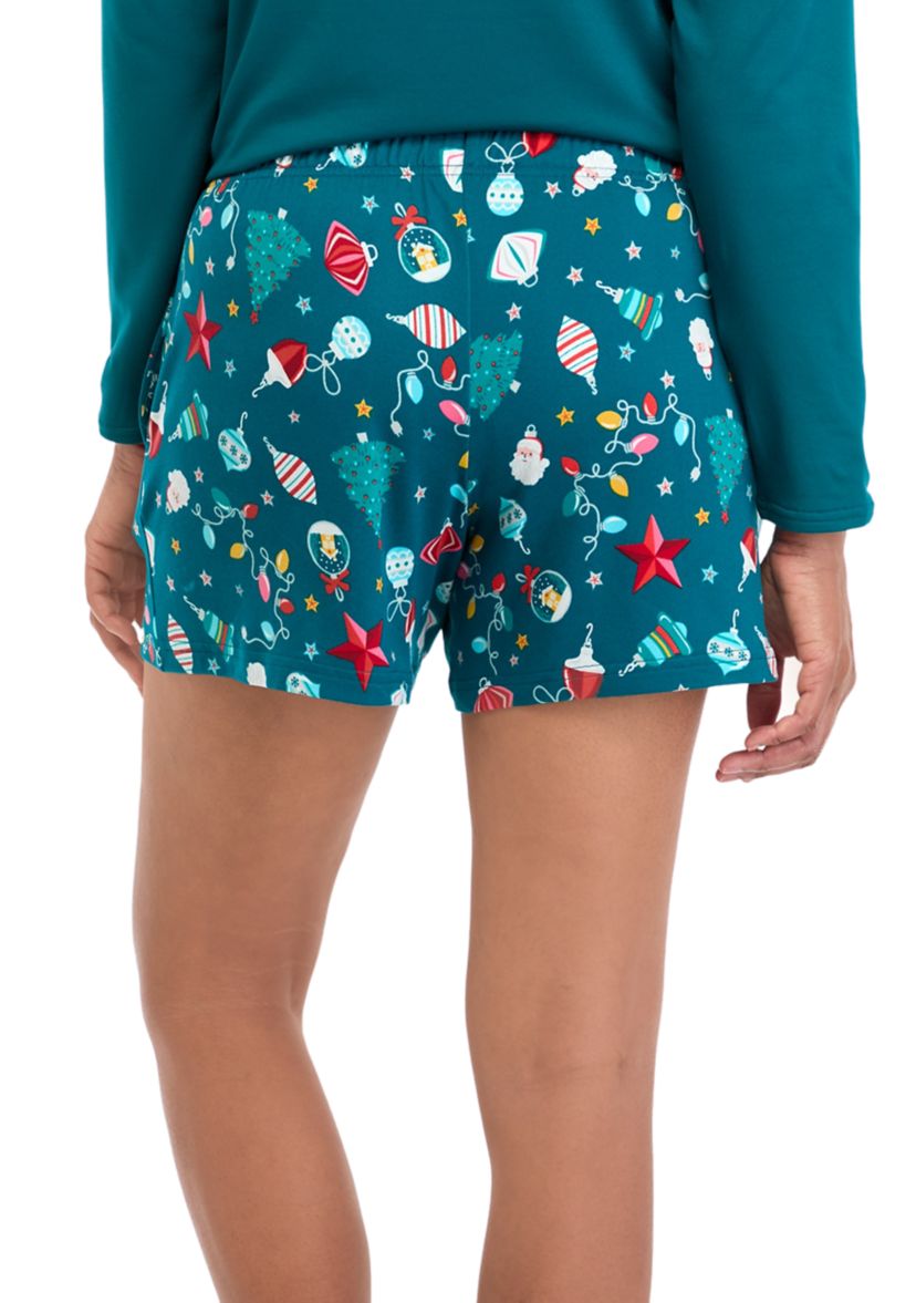 Womens Holiday Lights Shorts