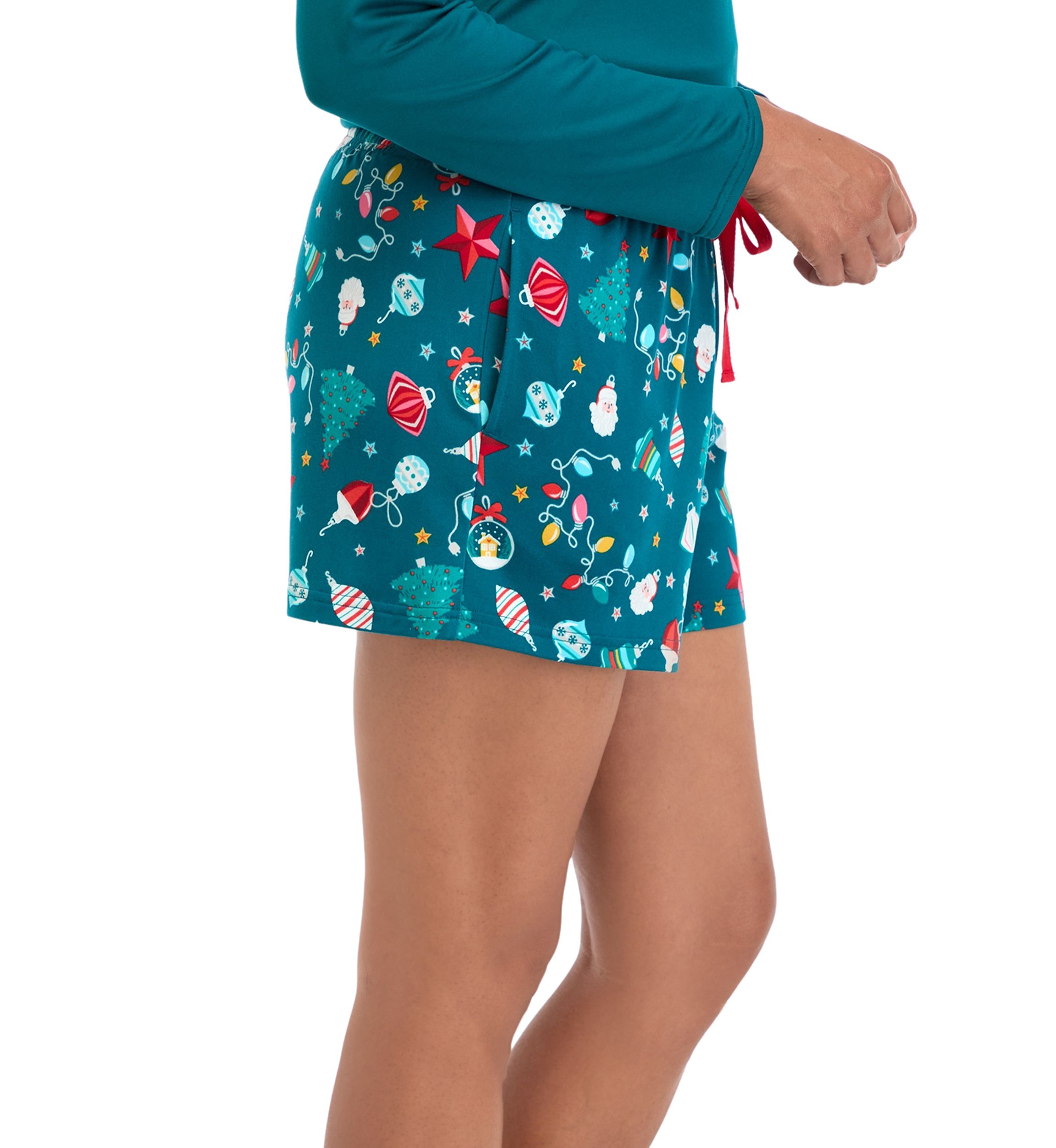Womens Holiday Lights Shorts