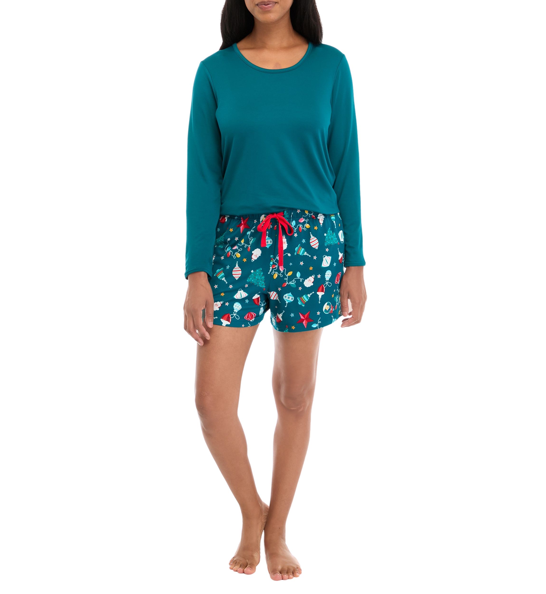 Womens Holiday Lights Shorts