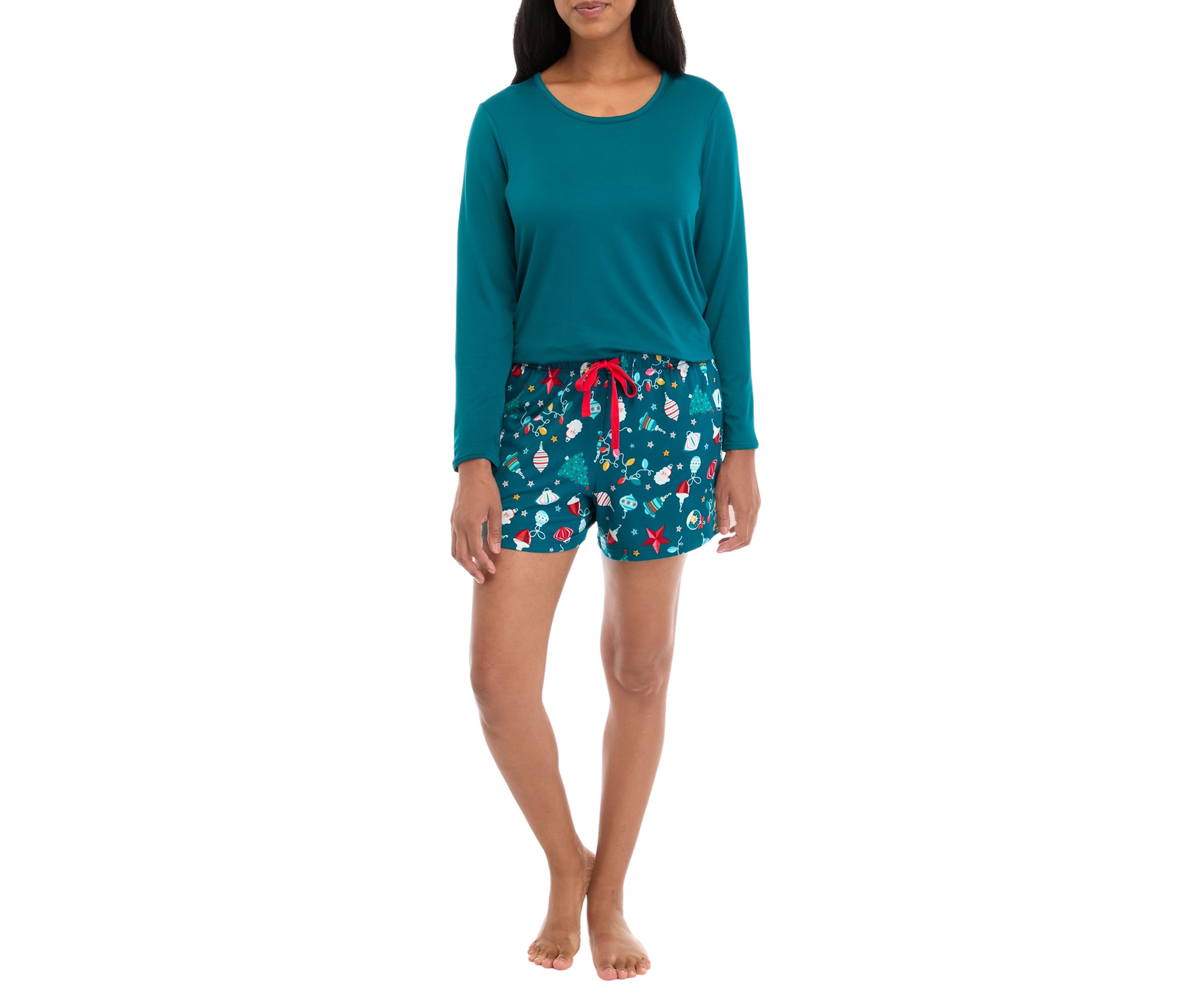 Womens Holiday Lights Shorts