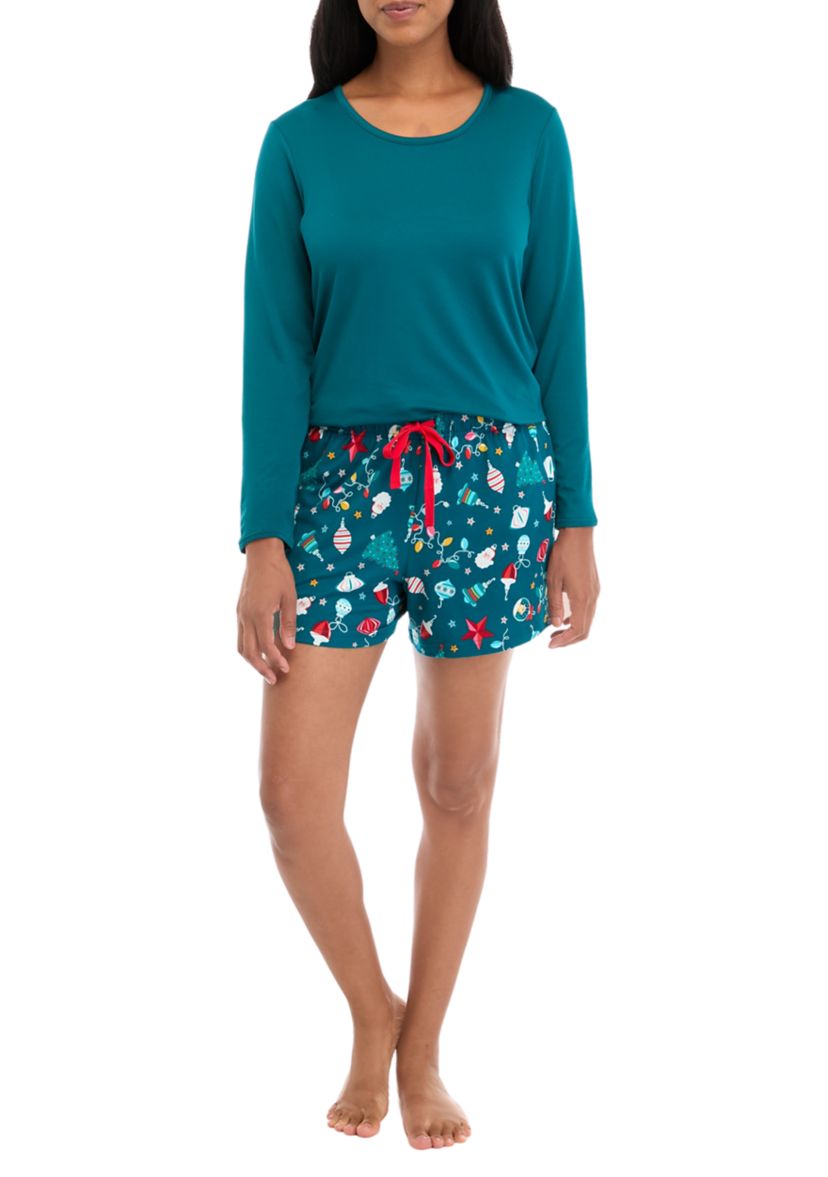 Womens Holiday Lights Shorts