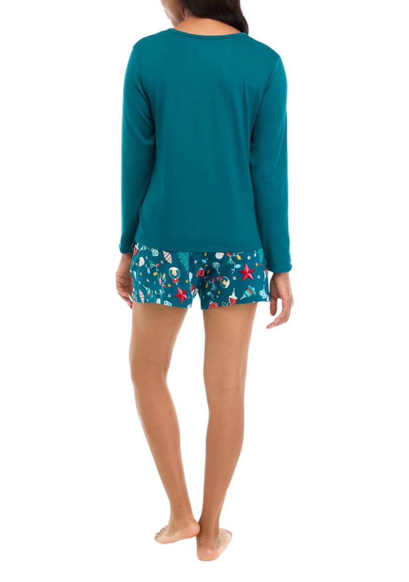 Womens Holiday Lights Shorts