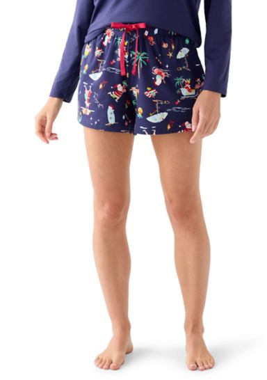 Women's Beachy Christmas Pajama Shorts