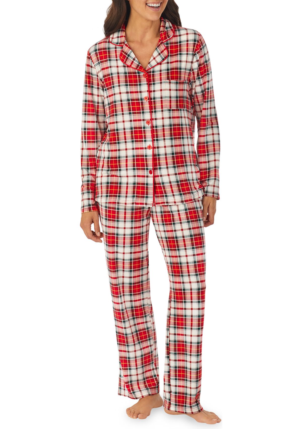 Womens Plaid Family Pajama Set