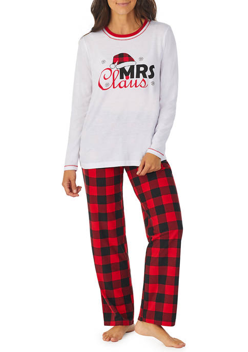 Womens Mrs. Claus Family Pajama Set