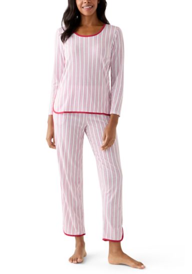 Women's Red Stripe Pajama Set
