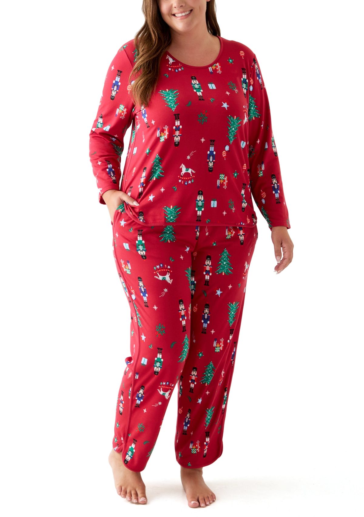 Plus Size Nutcracker Dreams Pajama Set 