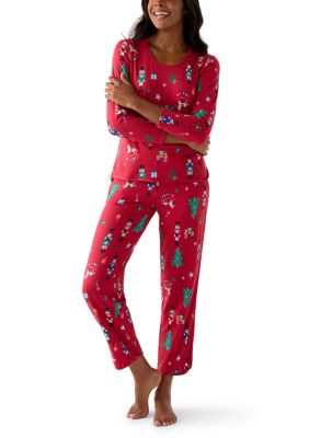 PAJAMARAMA Women's Nutcracker Dreams Pajama Set, XS