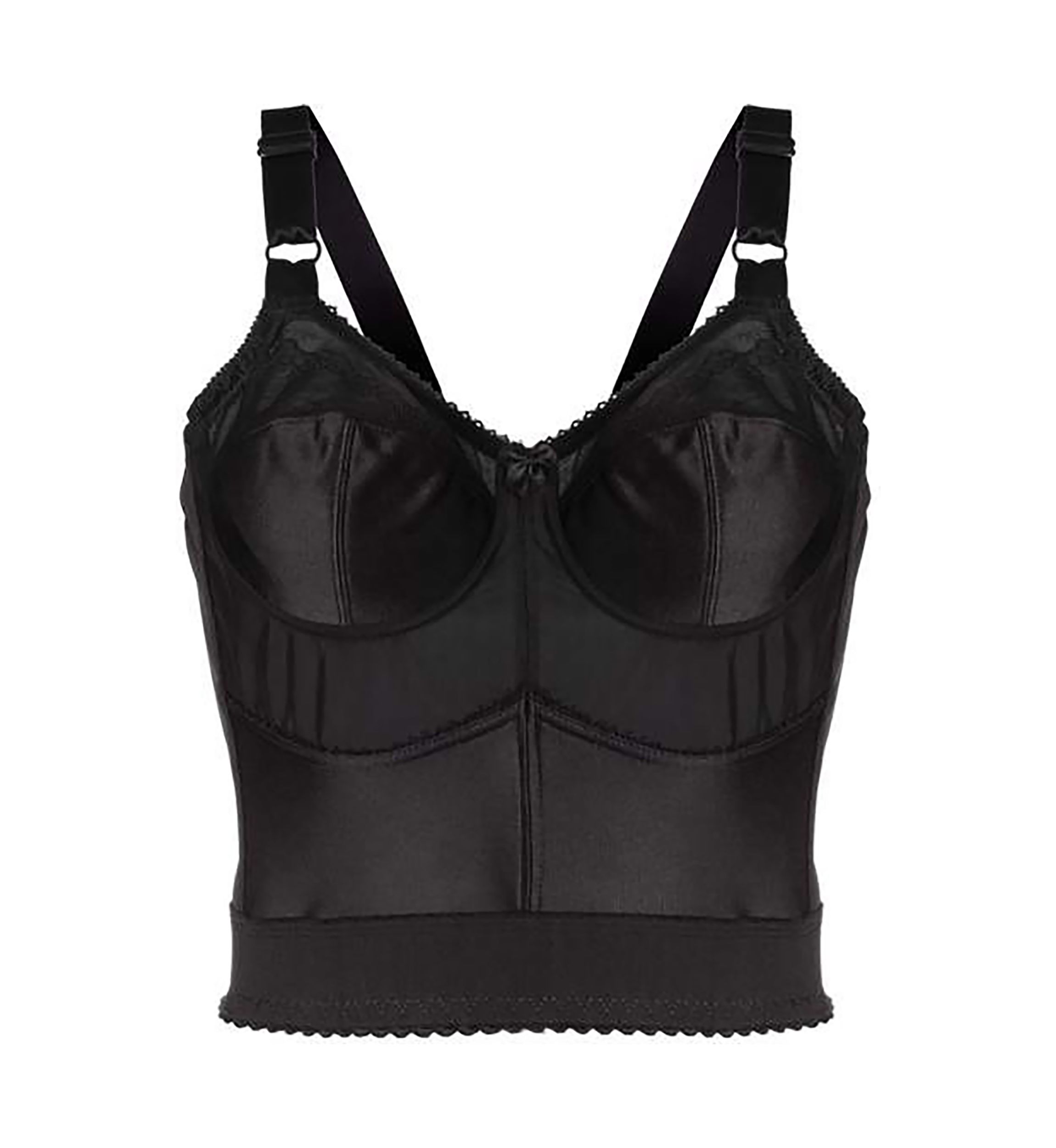 Embroidered Soft Cup Long Line Bra