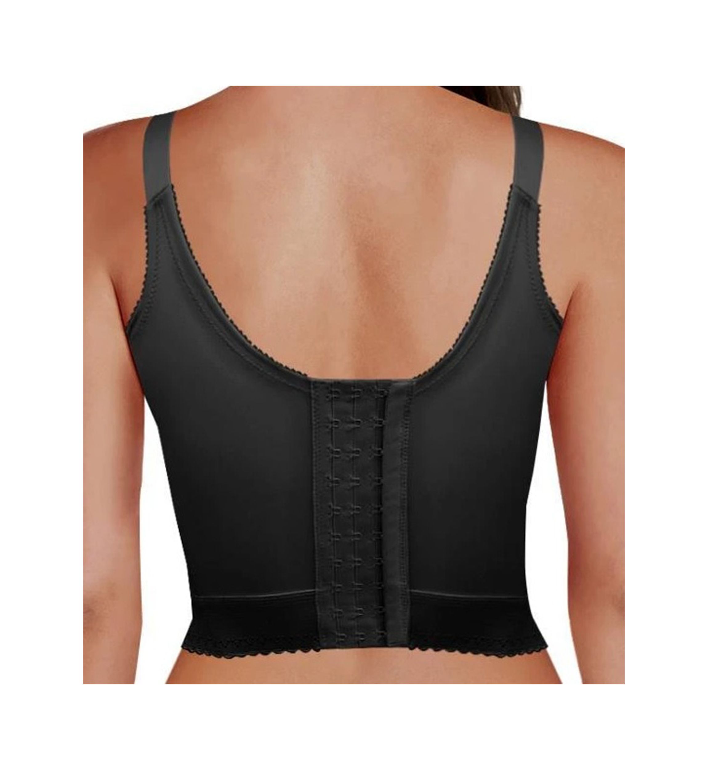 Embroidered Soft Cup Long Line Bra