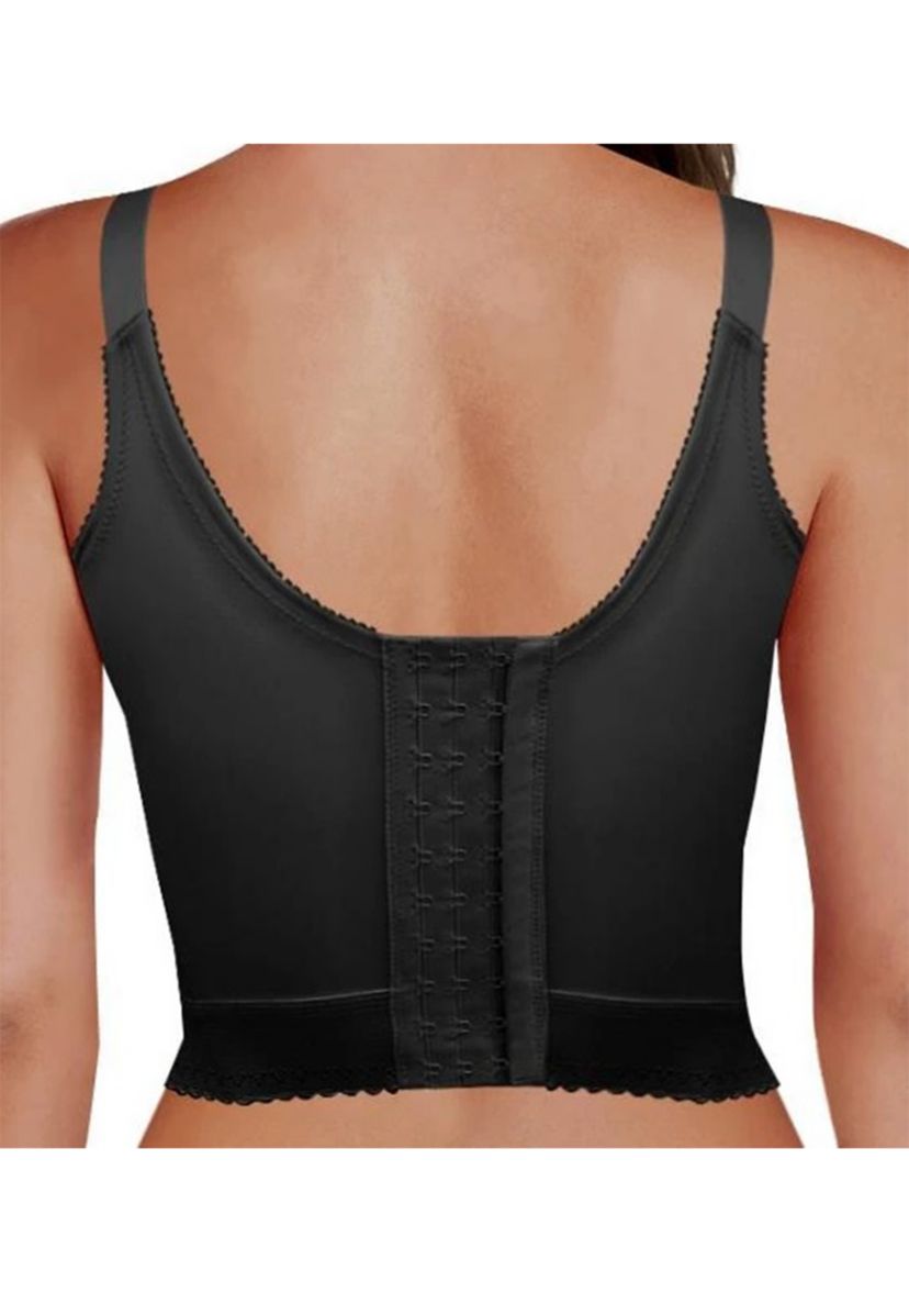 Embroidered Soft Cup Long Line Bra