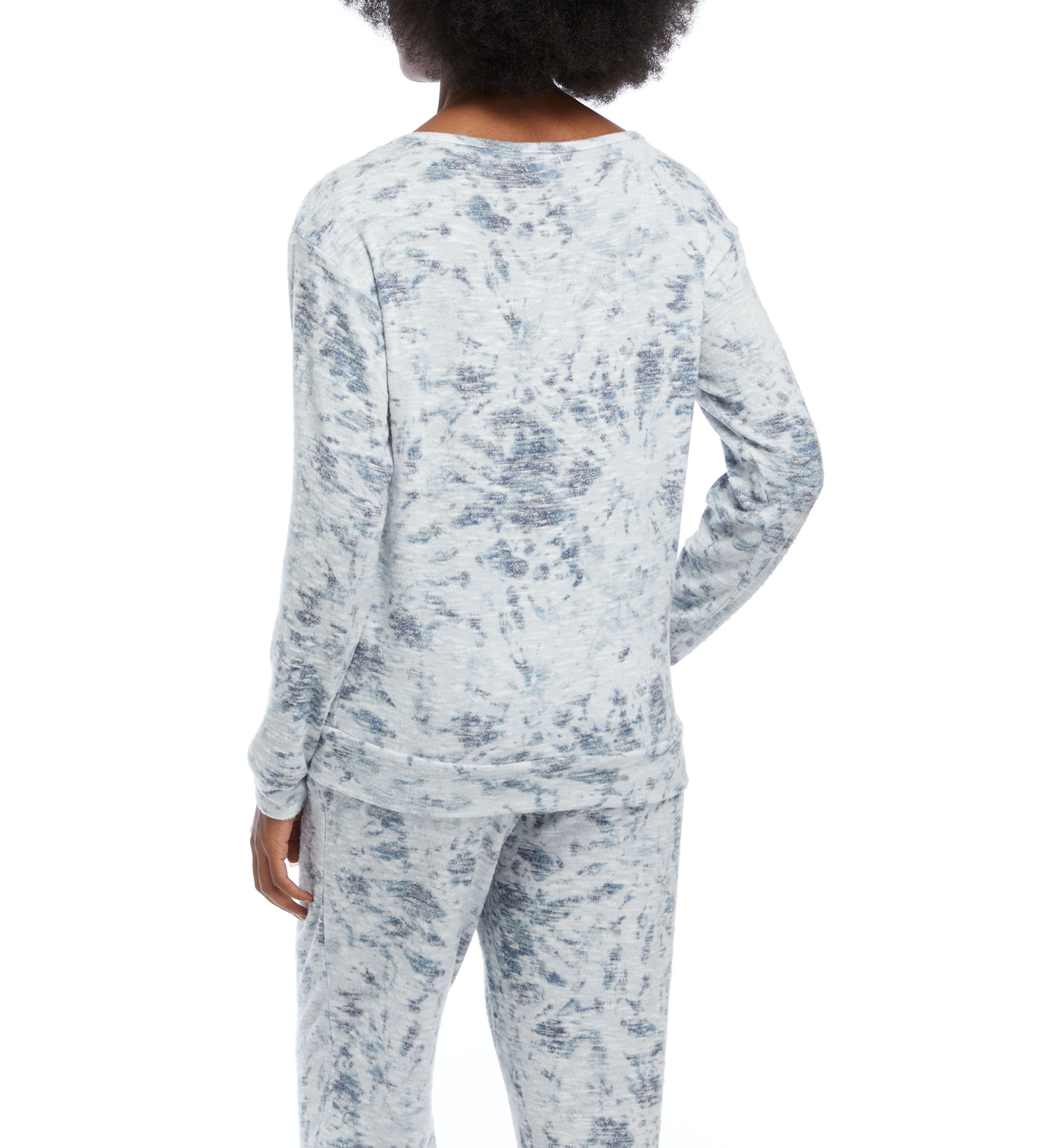 Slub Hacci Print Pajama Top