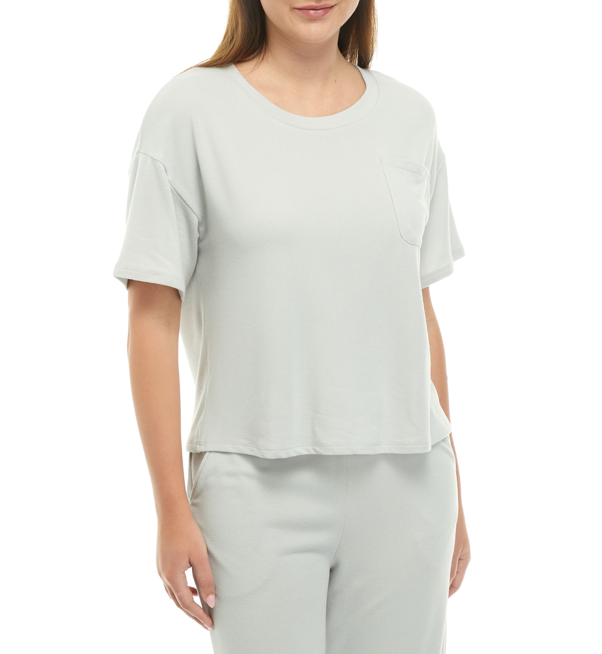 Ribbed Pocket Pajama T-Shirt
