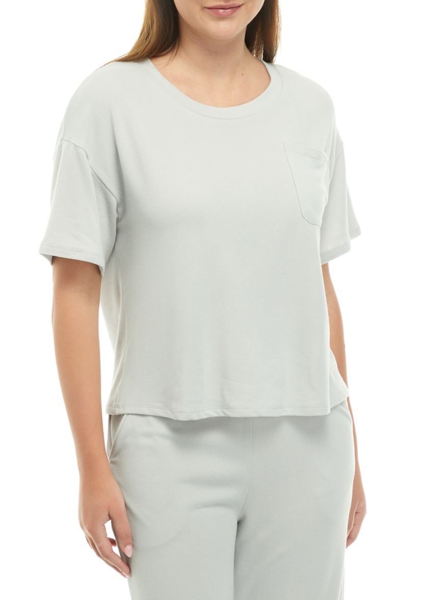 Ribbed Pocket Pajama T-Shirt