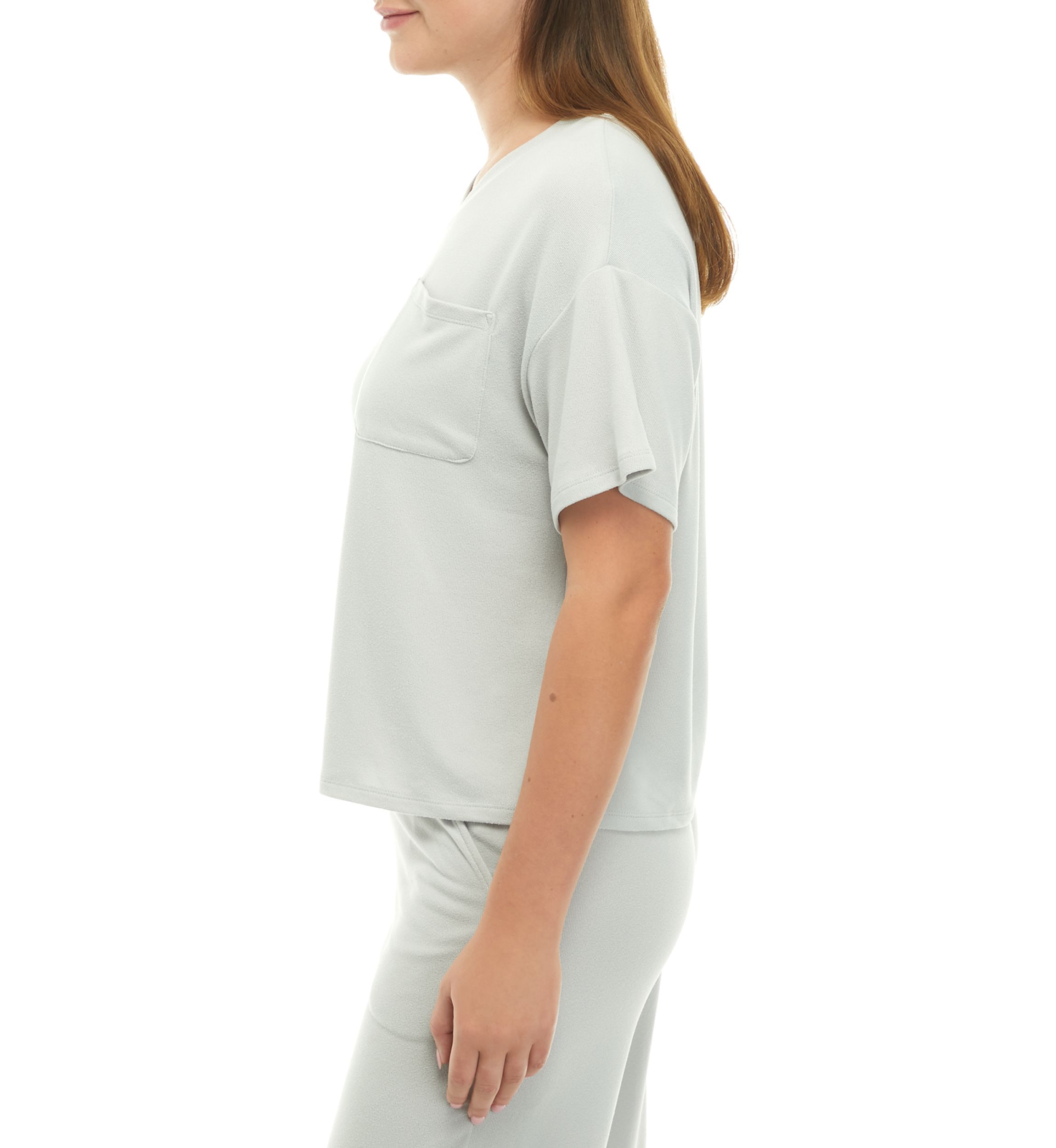 Ribbed Pocket Pajama T-Shirt