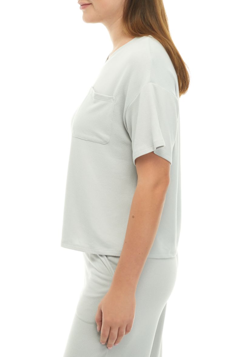 Ribbed Pocket Pajama T-Shirt