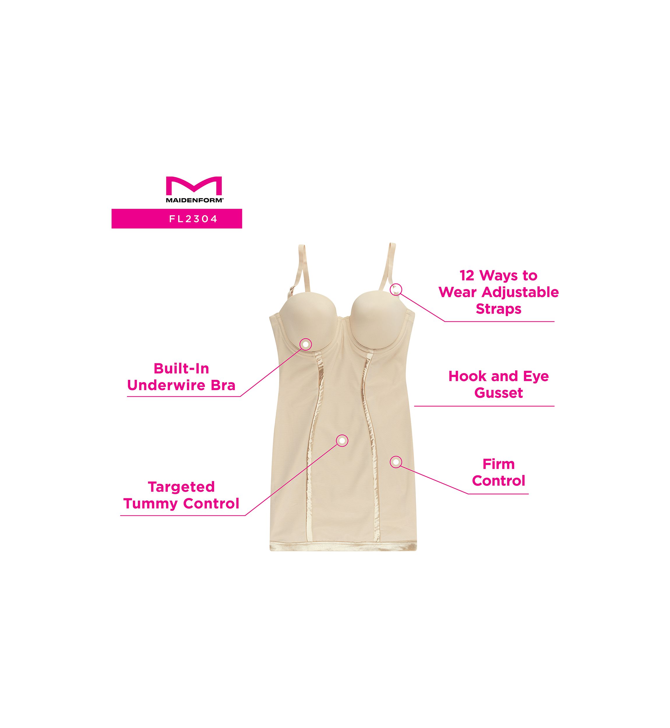 Easy-Up Strapless Full Slip - 2304
