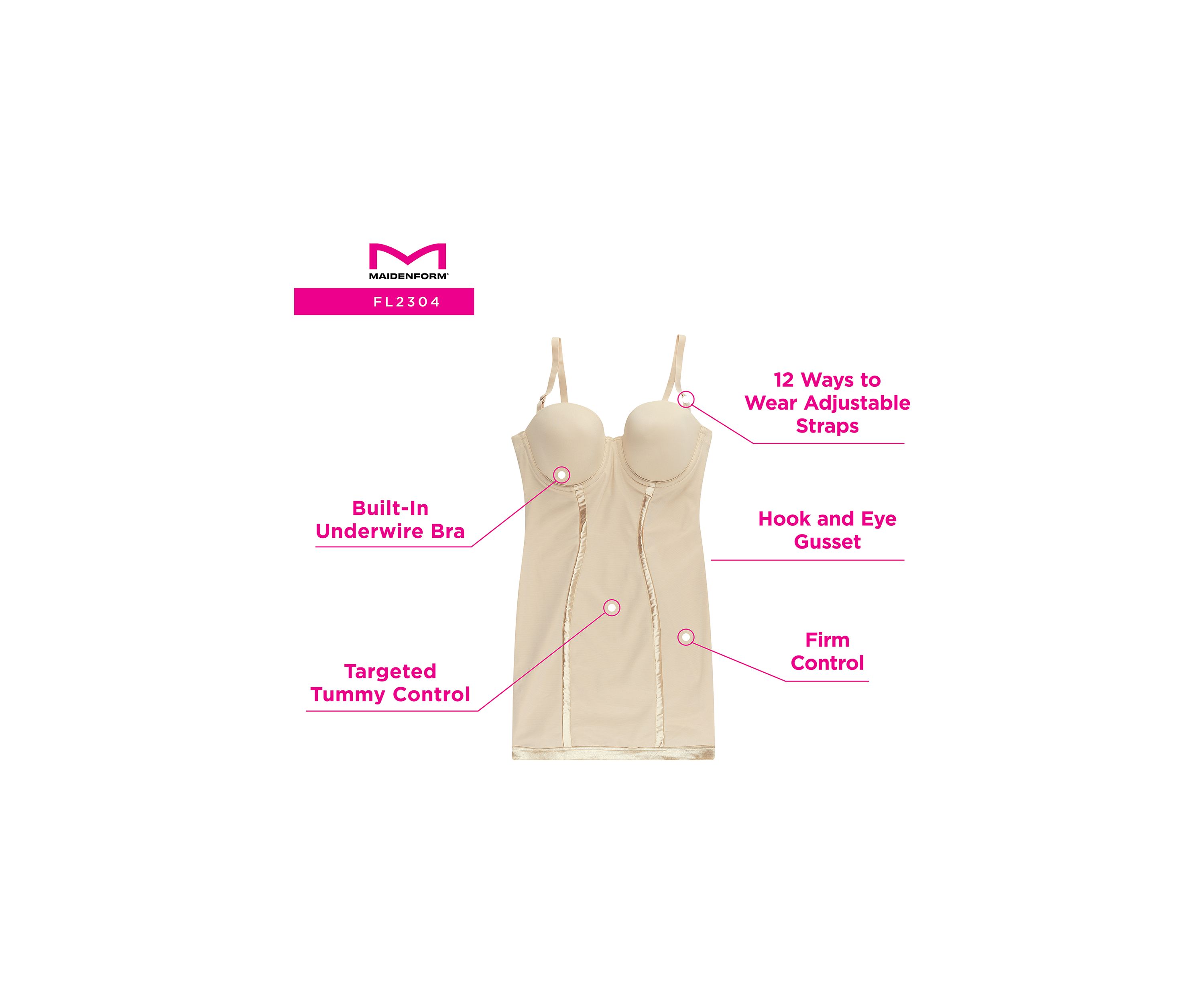 Easy-Up Strapless Full Slip - 2304