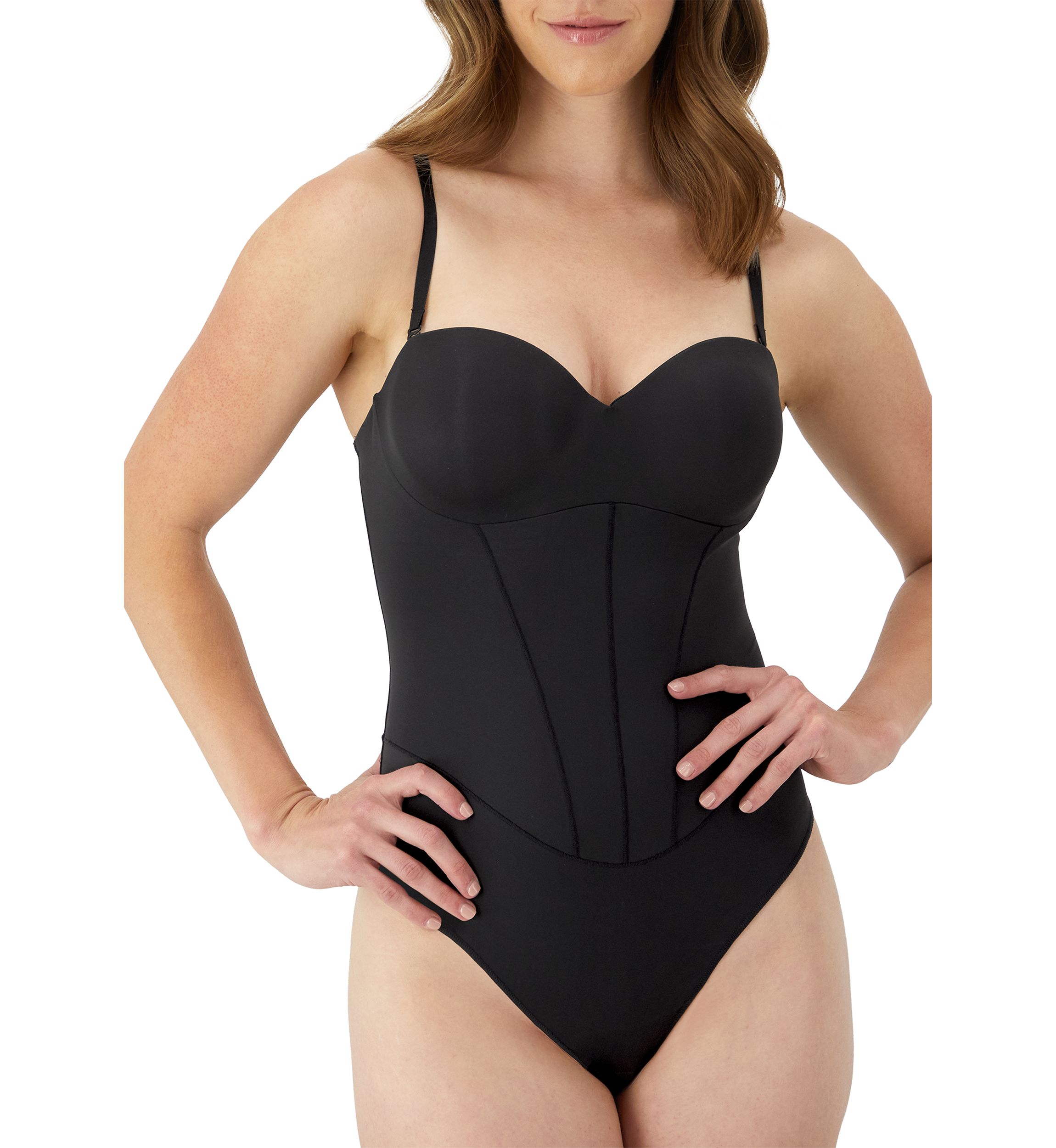 Firm Control Tummy Shaping Multiway Thong Bodysuit