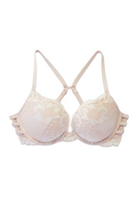 Underwire Lace Plunge Bra