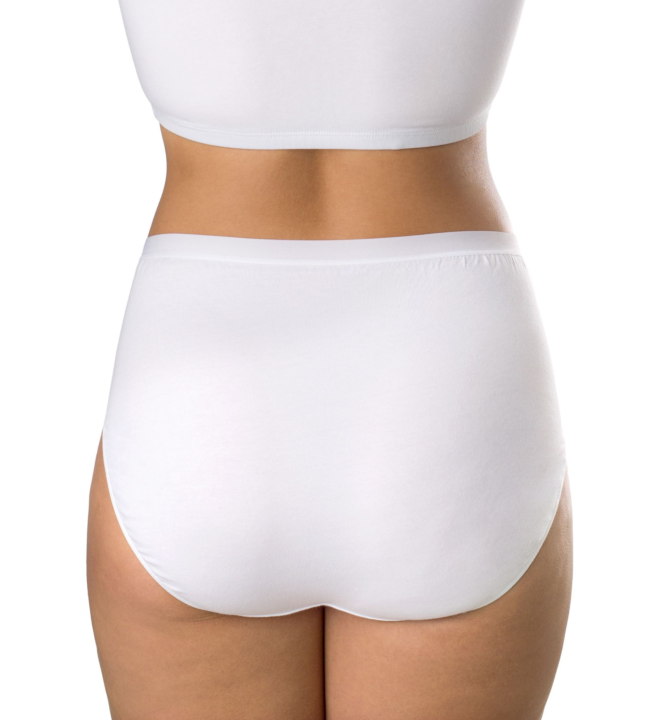 Plus Size High Cut Cotton Brief