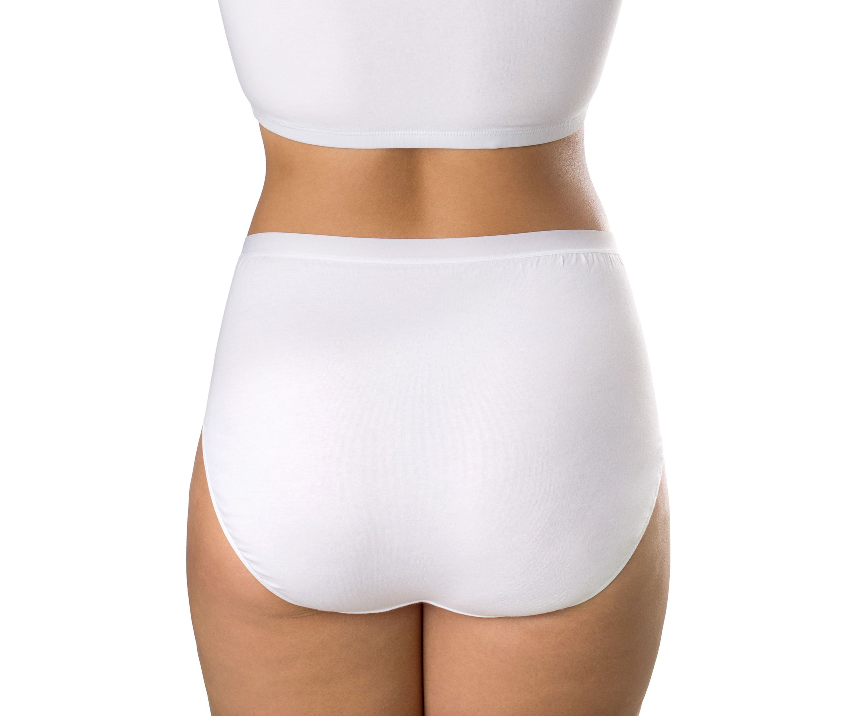 Plus Size High Cut Cotton Brief
