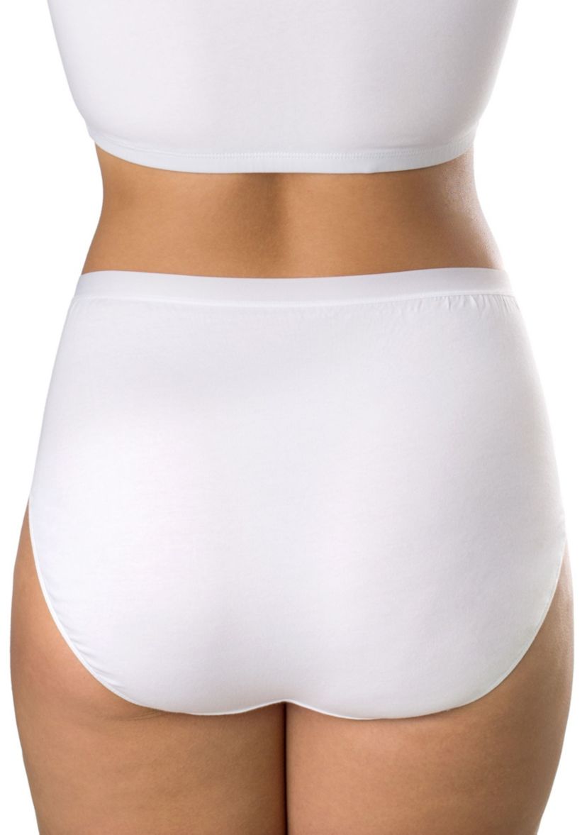 Plus Size High Cut Cotton Brief