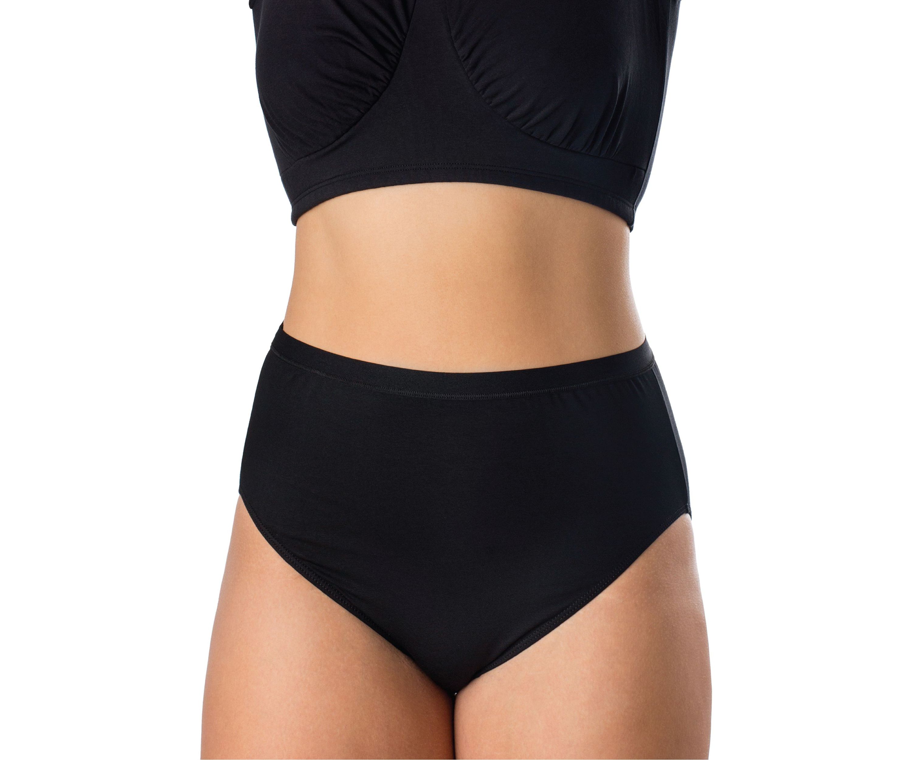 Plus Size Microfiber High Cut Brief