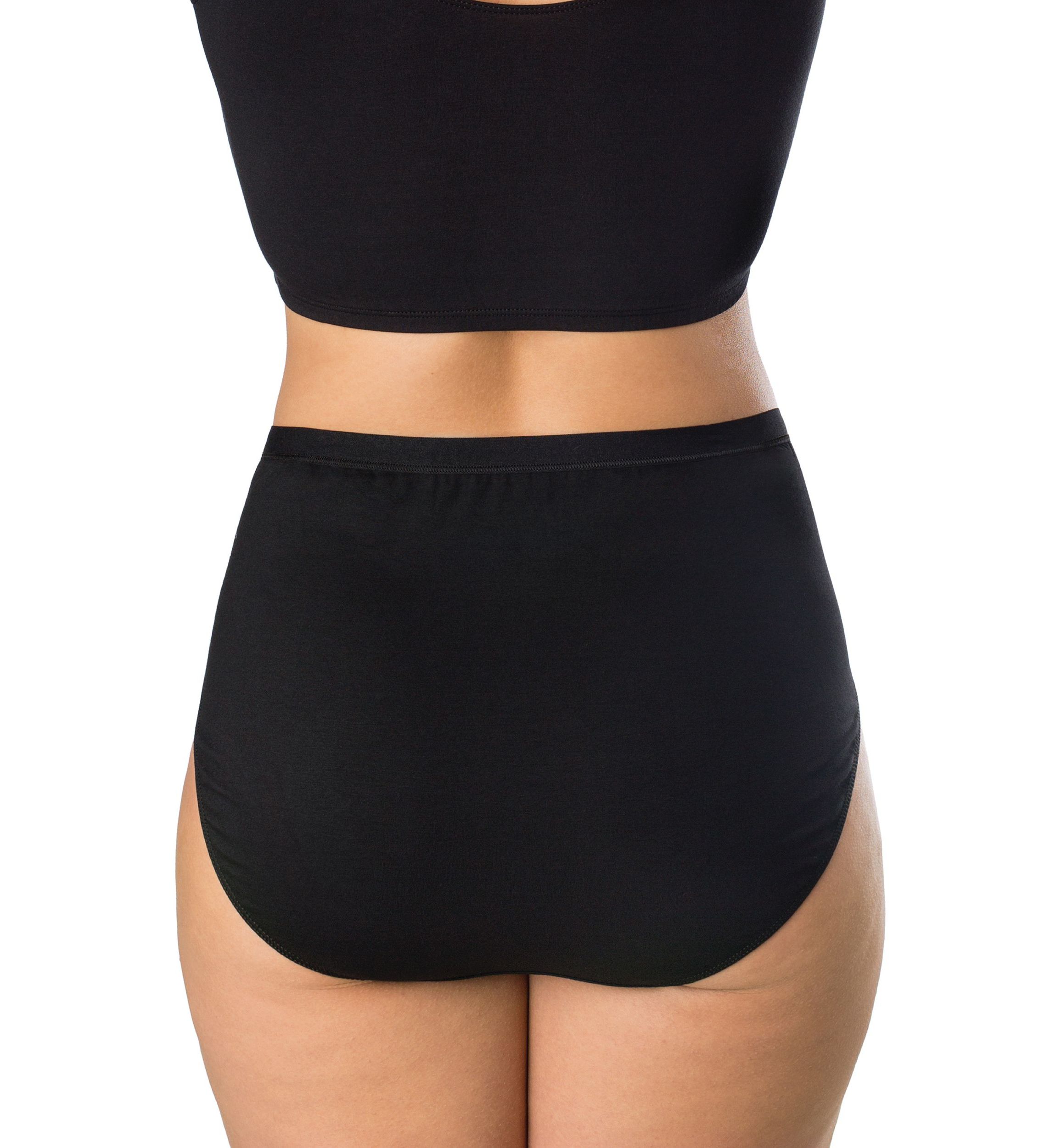 Plus Size Microfiber High Cut Brief