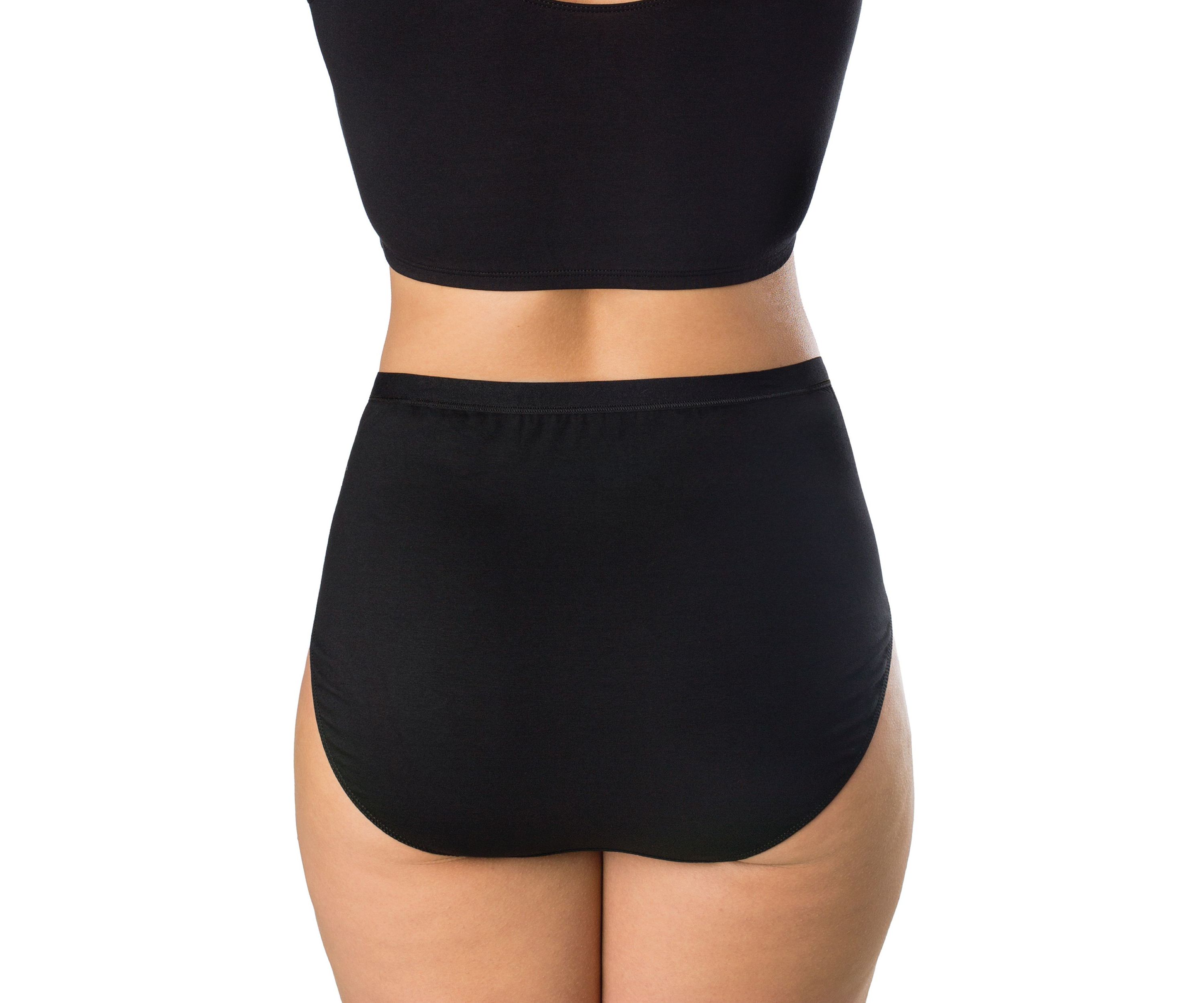 Plus Size Microfiber High Cut Brief