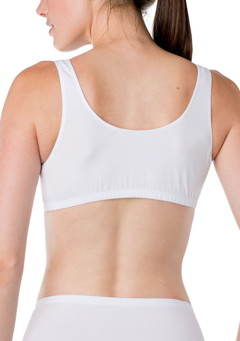 Essentials Soft Cotton Crossover Bra