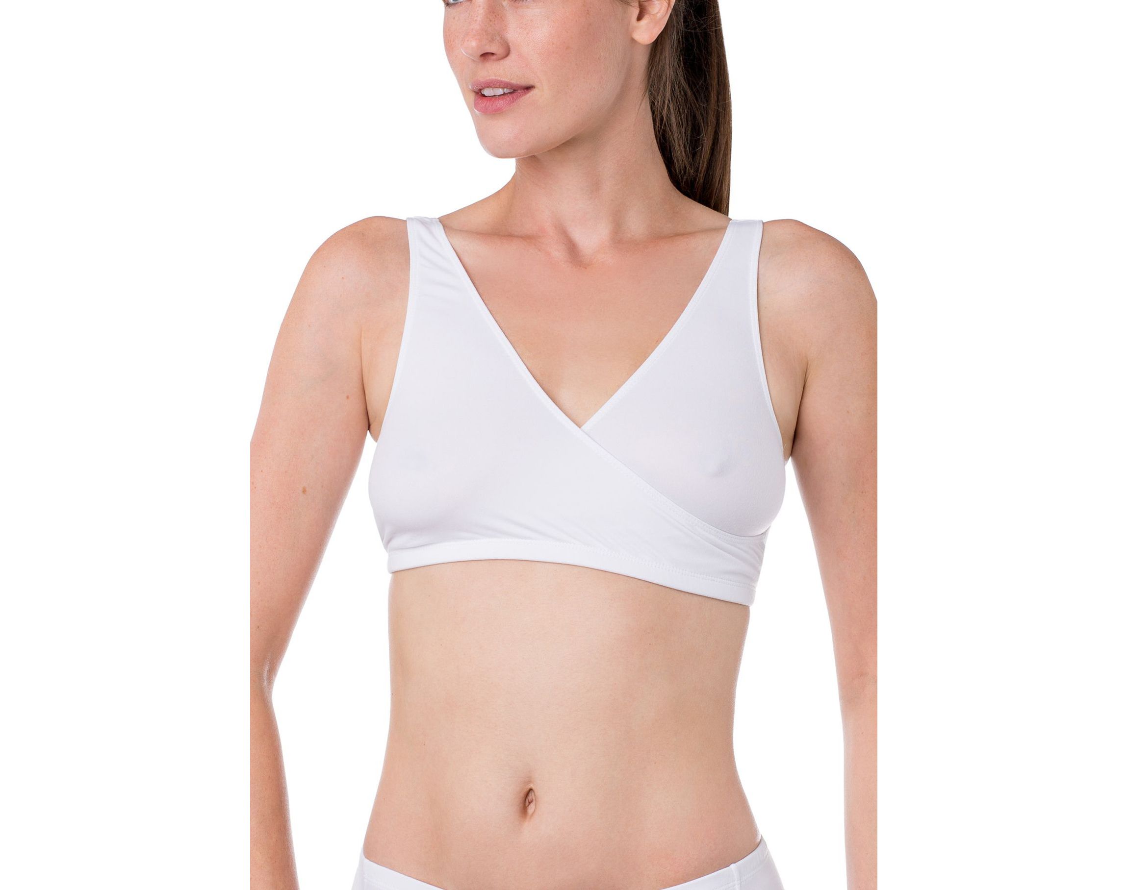 "Silk Magic" Microfiber Crossover Bra