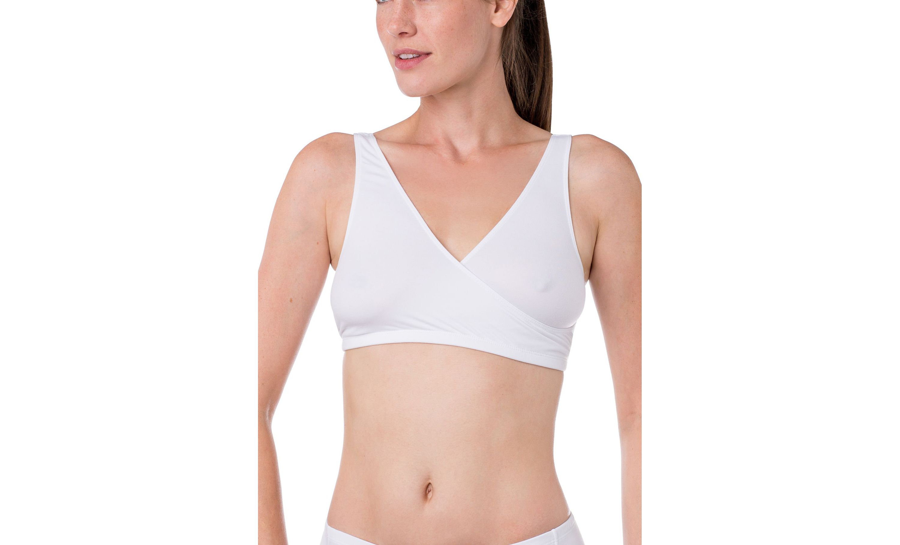 "Silk Magic" Microfiber Crossover Bra