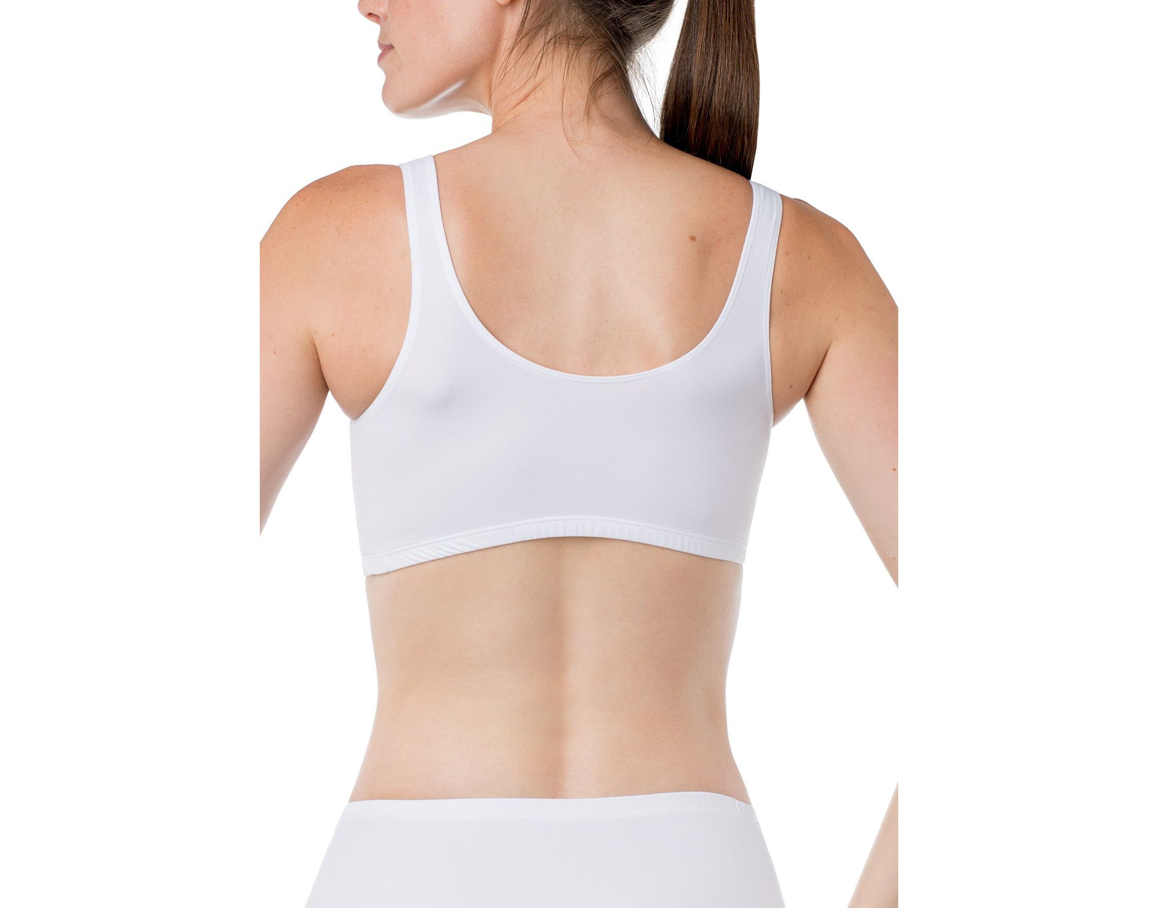 "Silk Magic" Microfiber Crossover Bra
