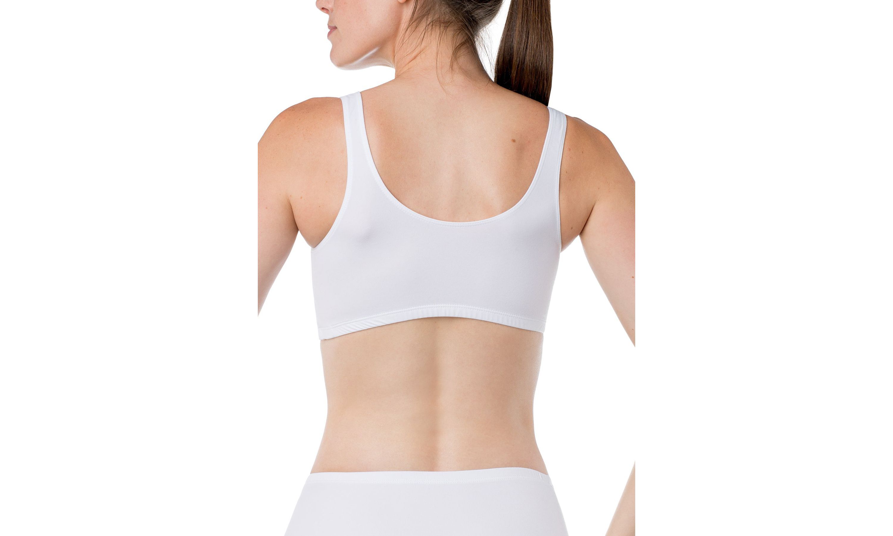 "Silk Magic" Microfiber Crossover Bra