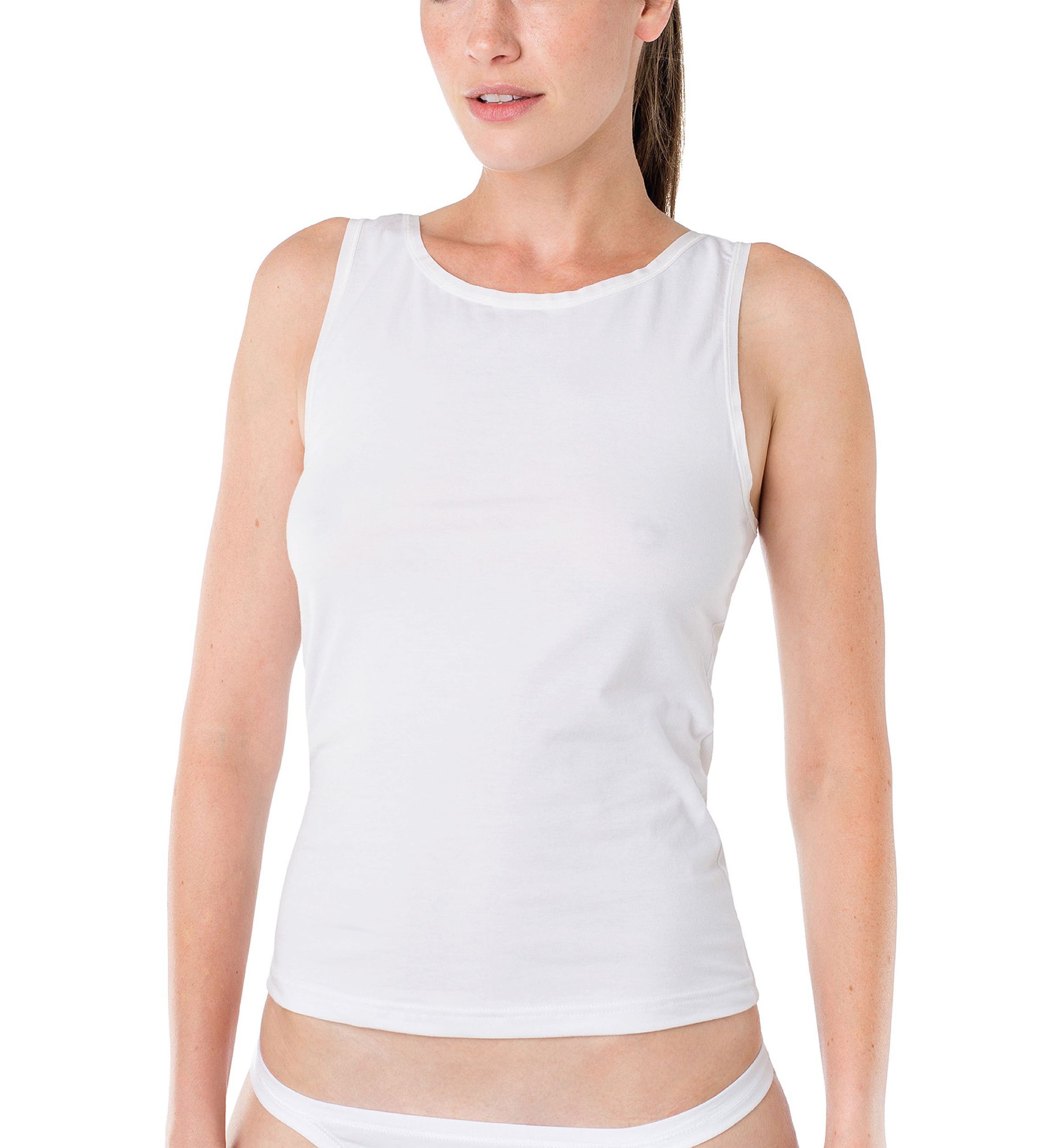 Cotton Camisole-High Neckline