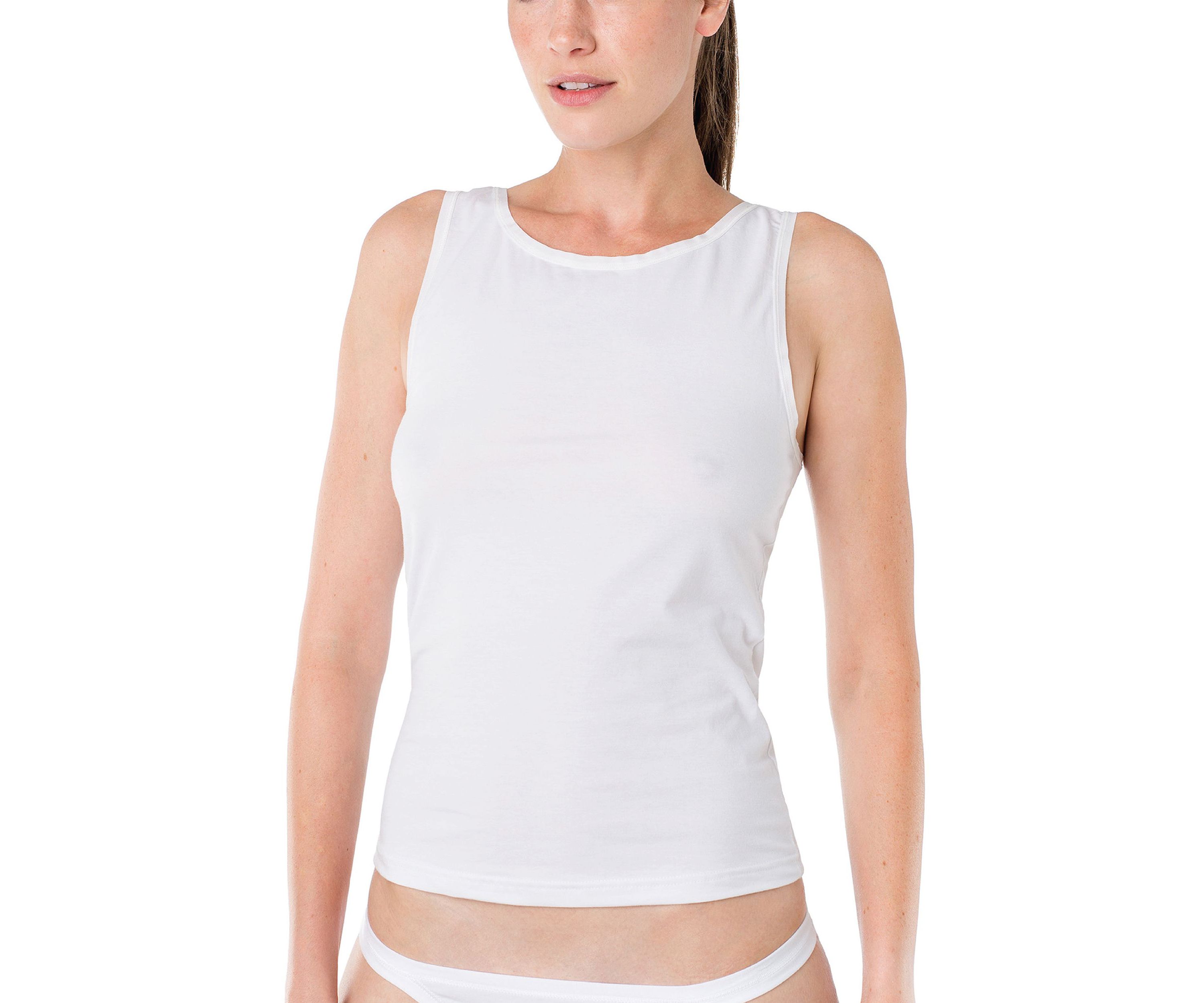 Cotton Camisole-High Neckline