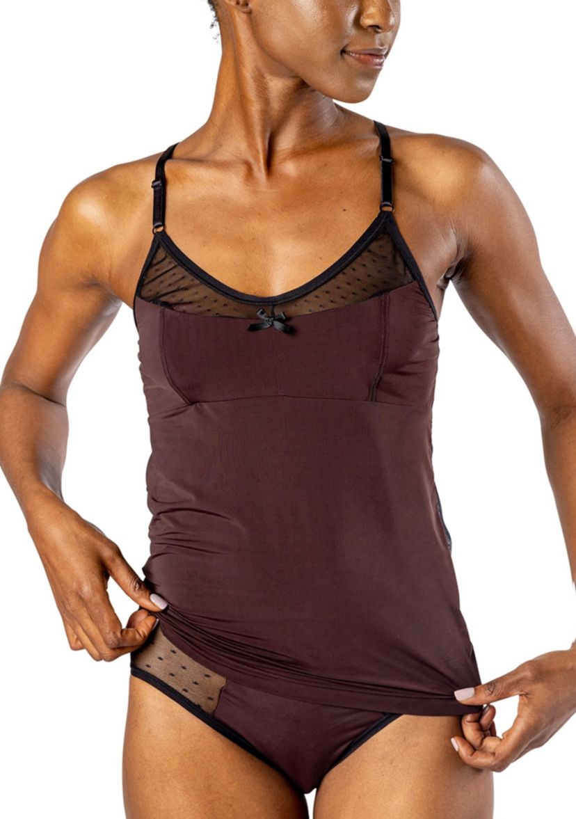 "Silk Magic"+ Mesh Contoured Camisole