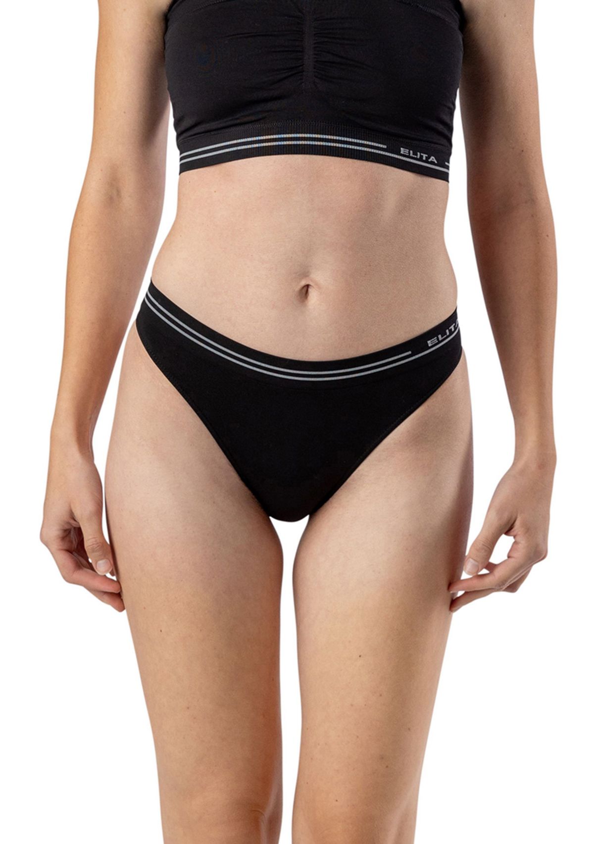 Seamless Signature Mid Rise Thong