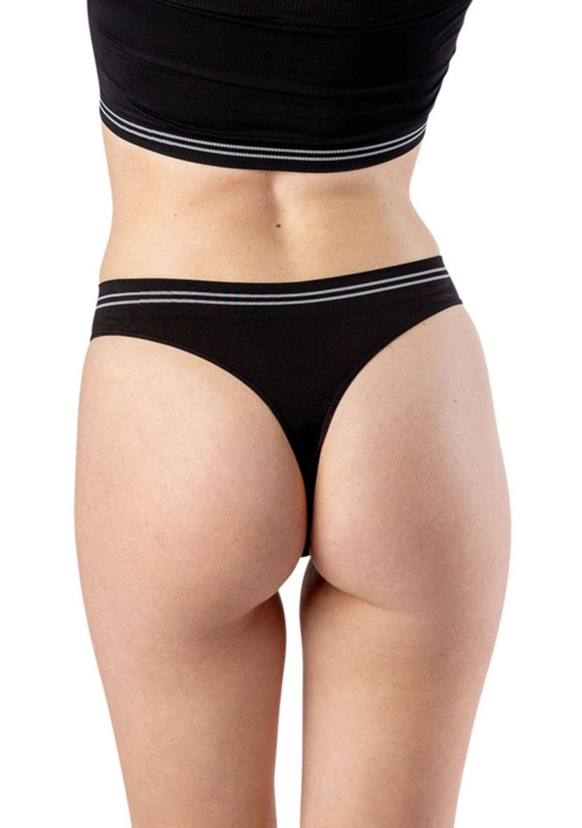 Seamless Signature Mid Rise Thong
