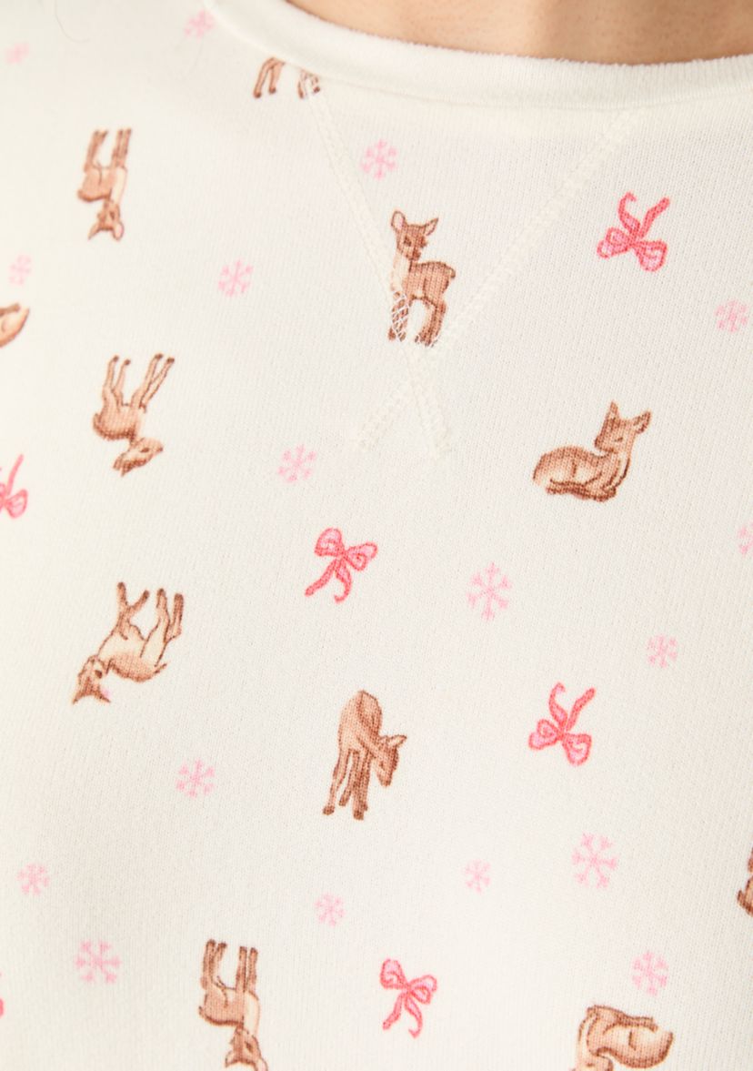 Womens Cozy Brushed Pajama Set