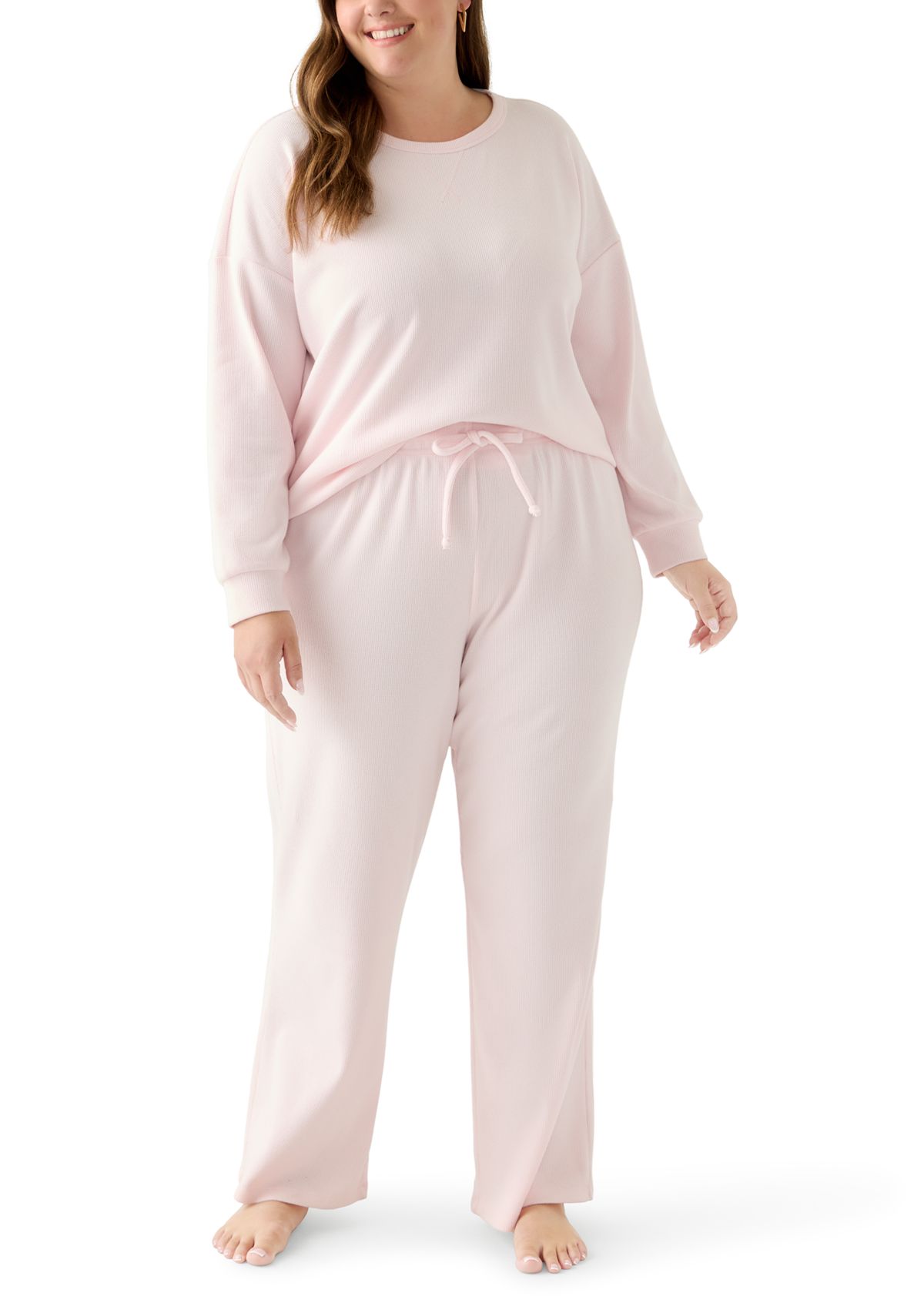 Womens Brushed Mini Thermal Pajama Set