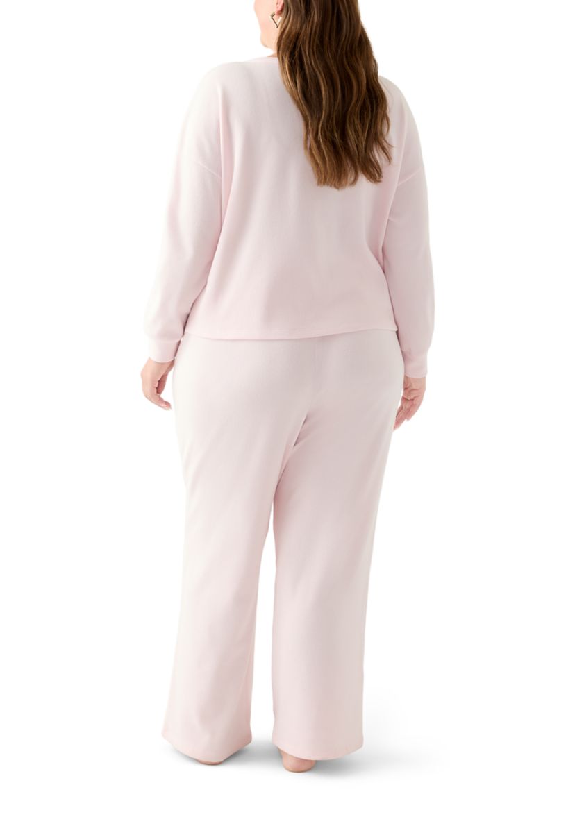 Womens Brushed Mini Thermal Pajama Set
