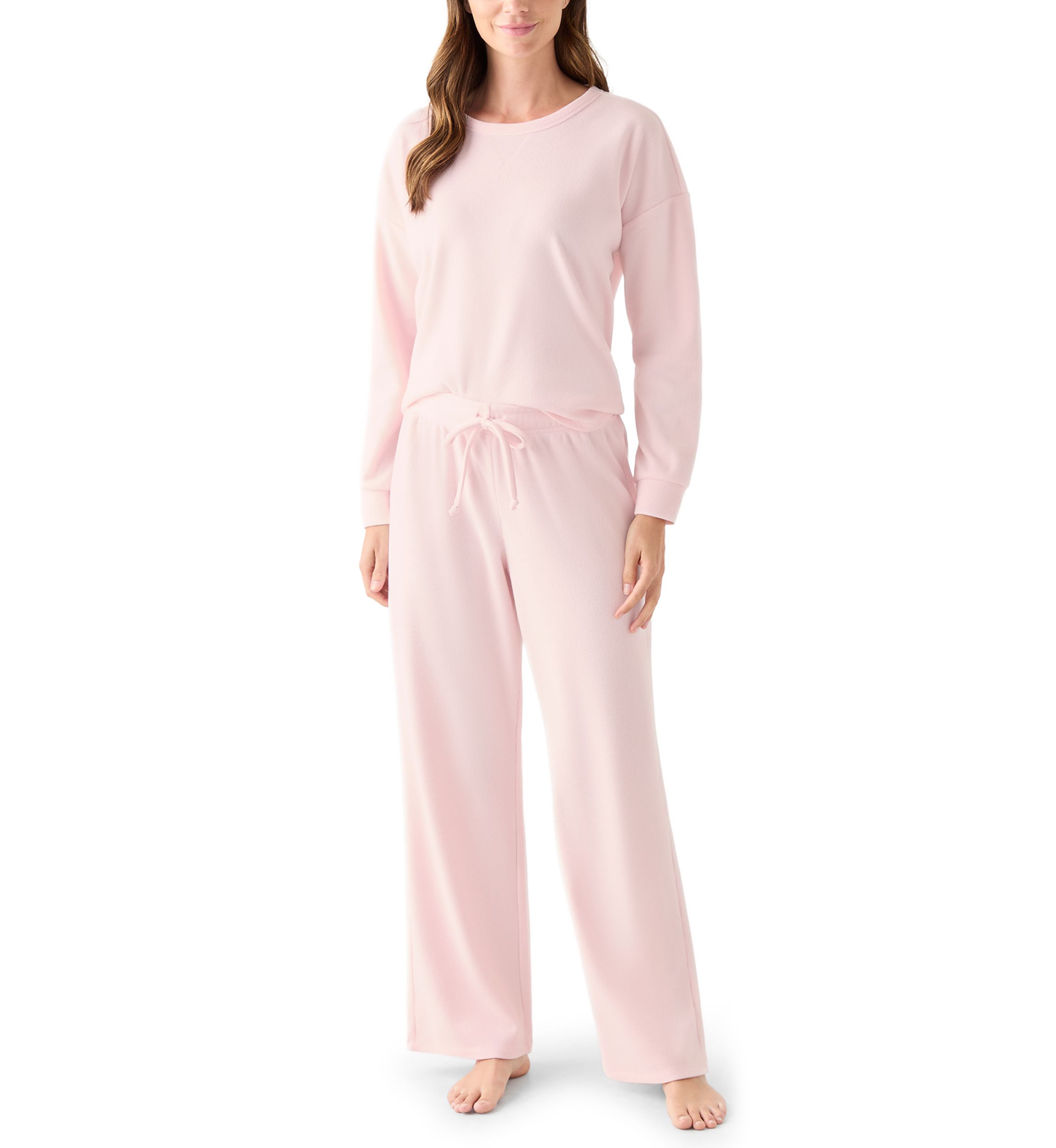 Womens Brushed Mini Thermal Pajama Set
