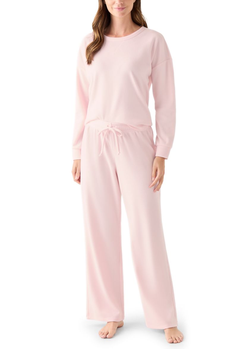 Womens Brushed Mini Thermal Pajama Set
