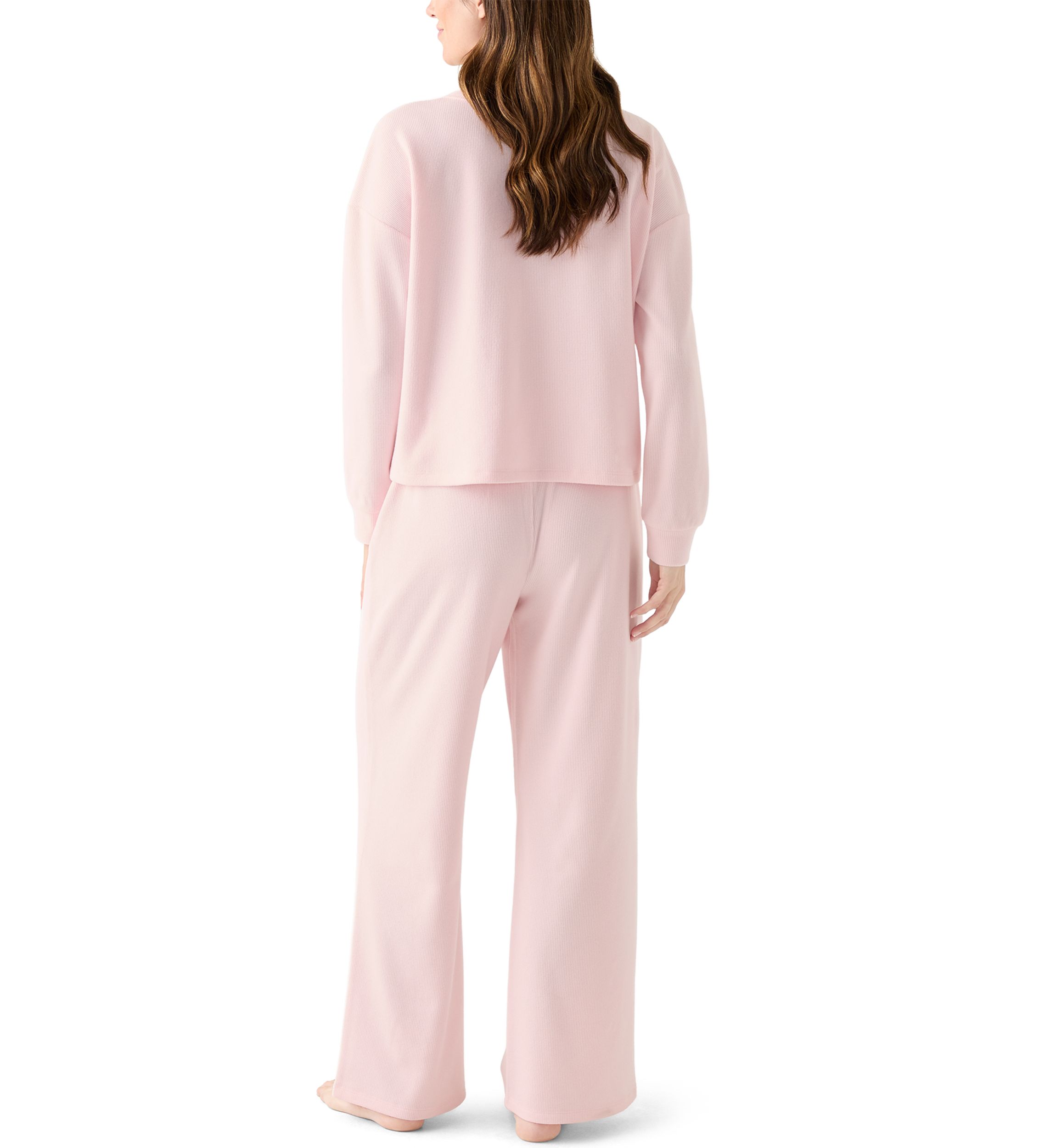 Womens Brushed Mini Thermal Pajama Set