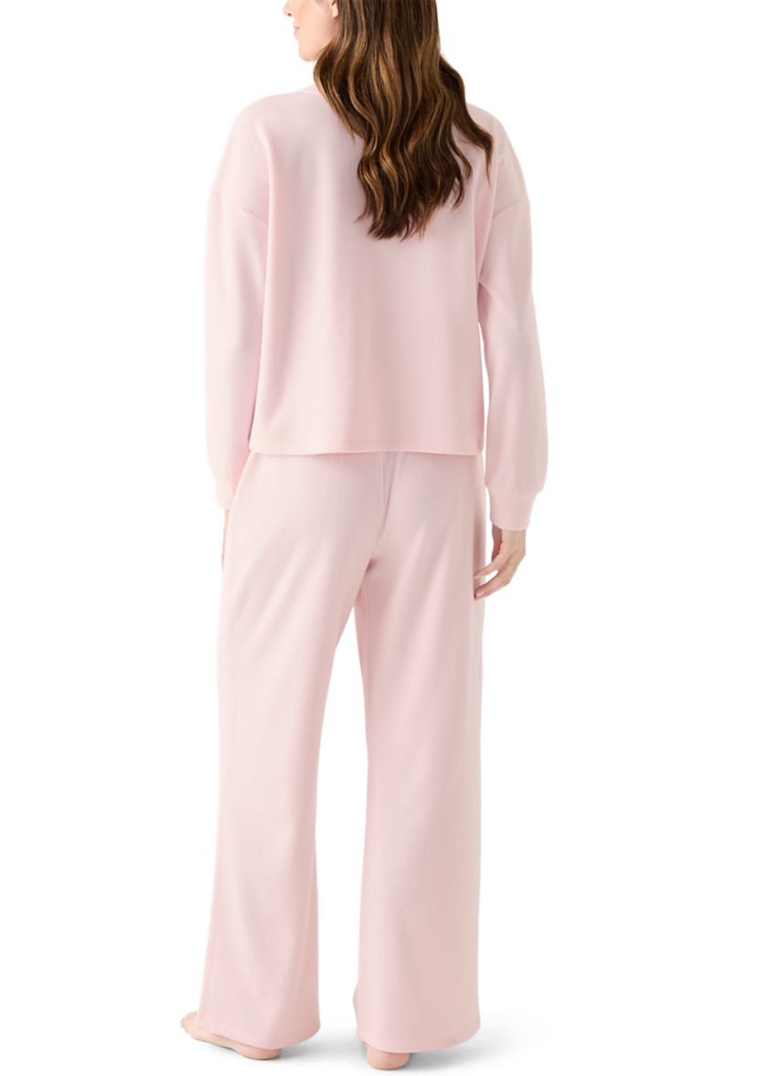 Womens Brushed Mini Thermal Pajama Set