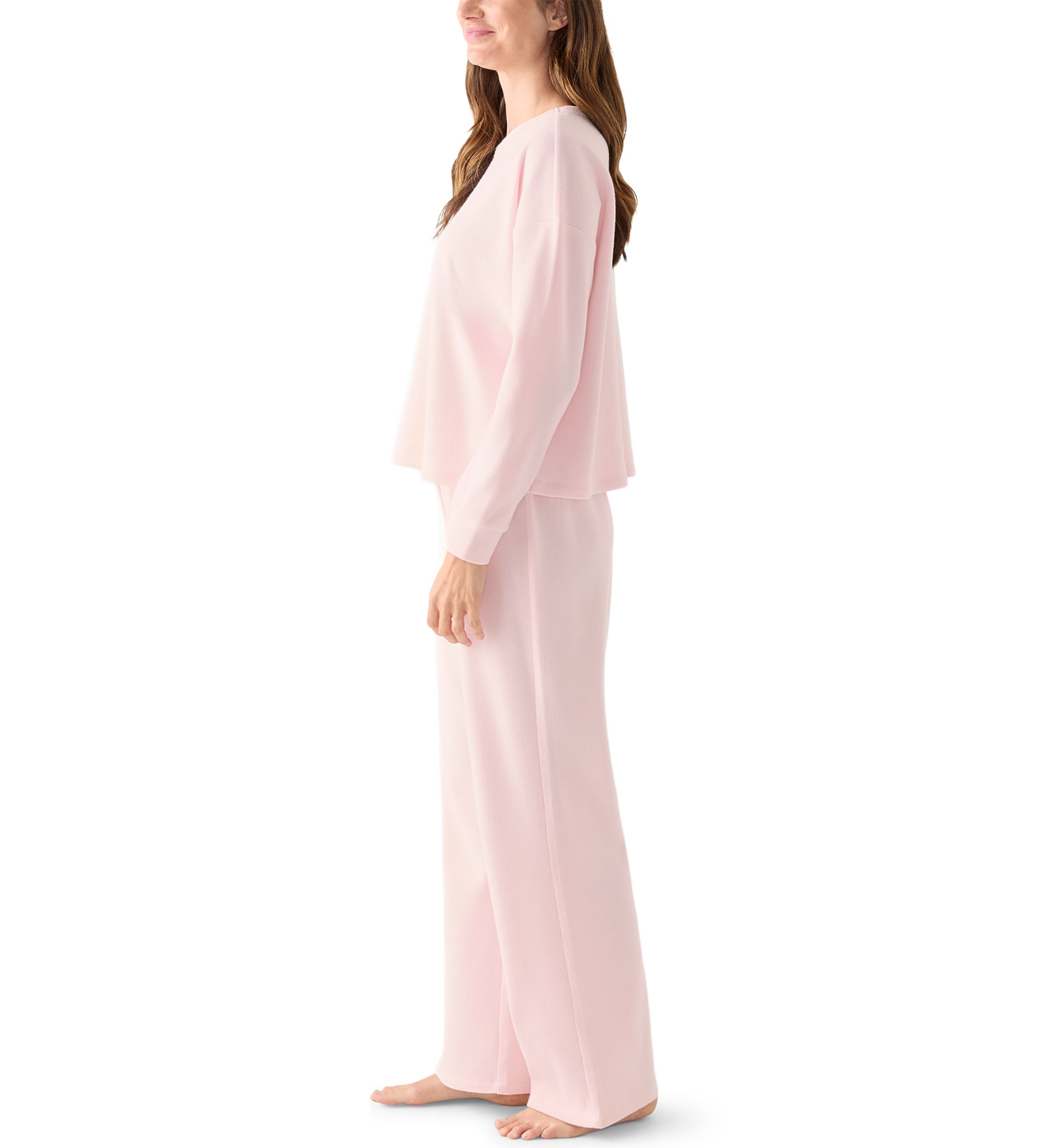 Womens Brushed Mini Thermal Pajama Set