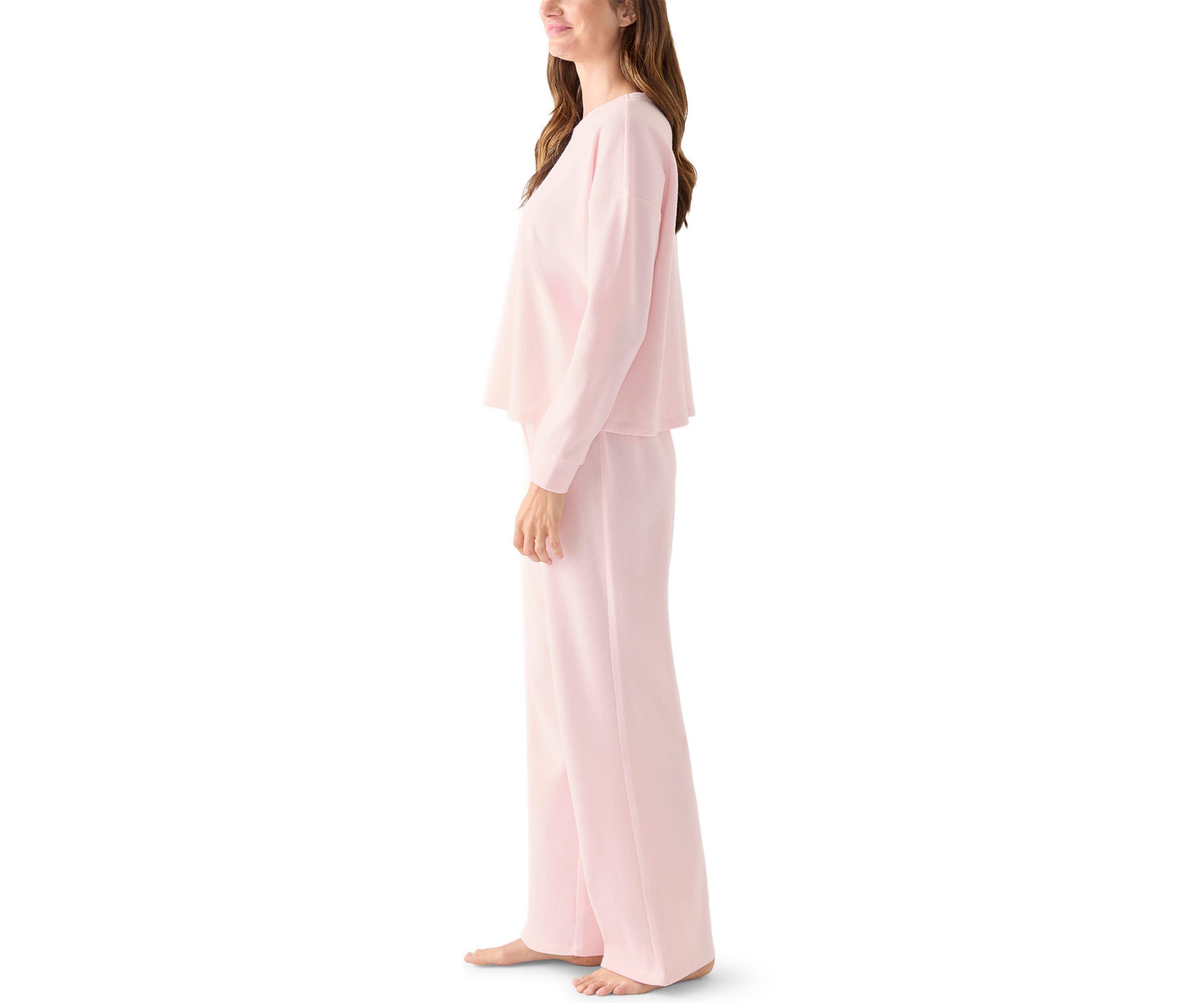 Womens Brushed Mini Thermal Pajama Set